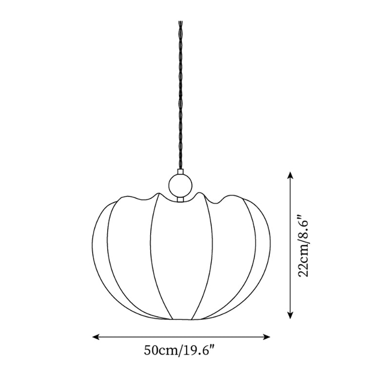 Tonio Pendant Lamp Floral Curved Elegant - Letslighting