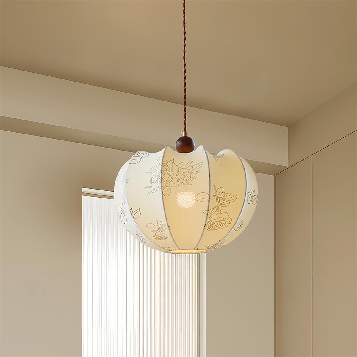 Tonio Pendant Lamp Floral Curved Elegant - Letslighting