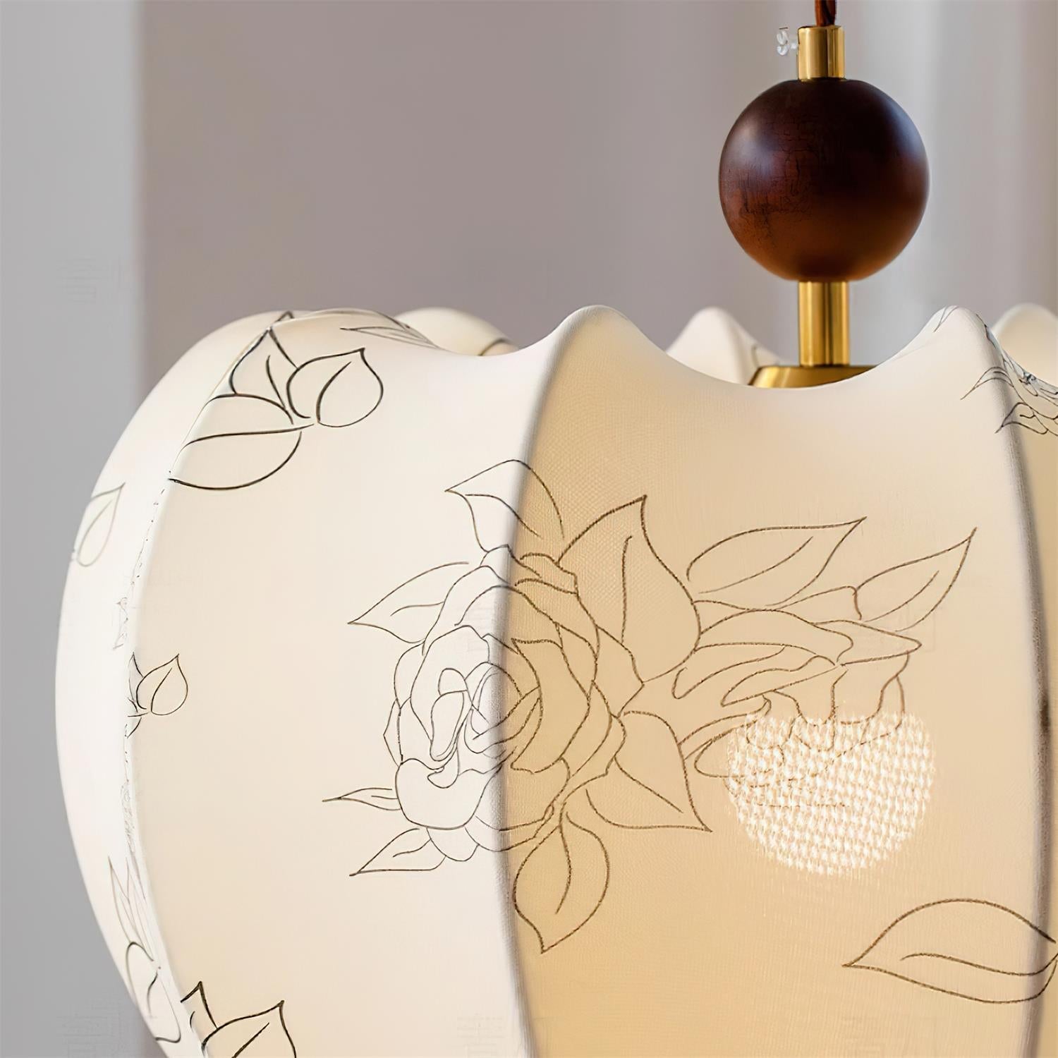 Tonio Pendant Lamp Floral Curved Elegant - Letslighting