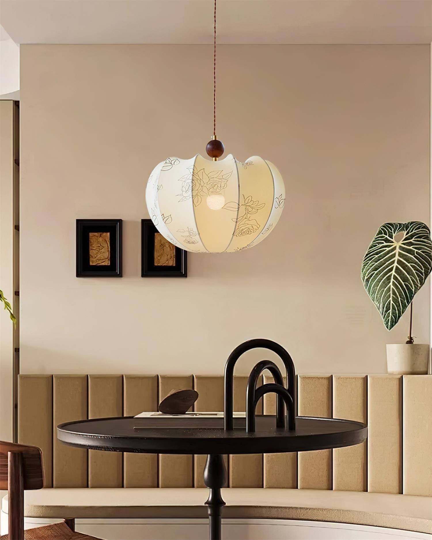 Tonio Pendant Lamp Floral Curved Elegant - Letslighting