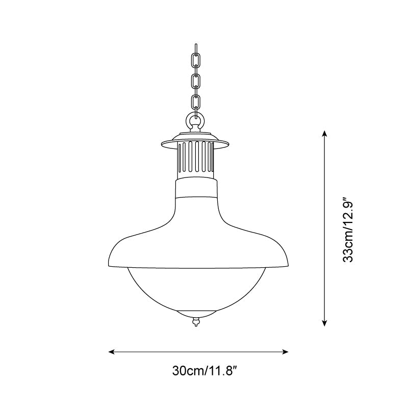 Orvel Clear Ribbed Glass Pendant Lamp - Letslighting