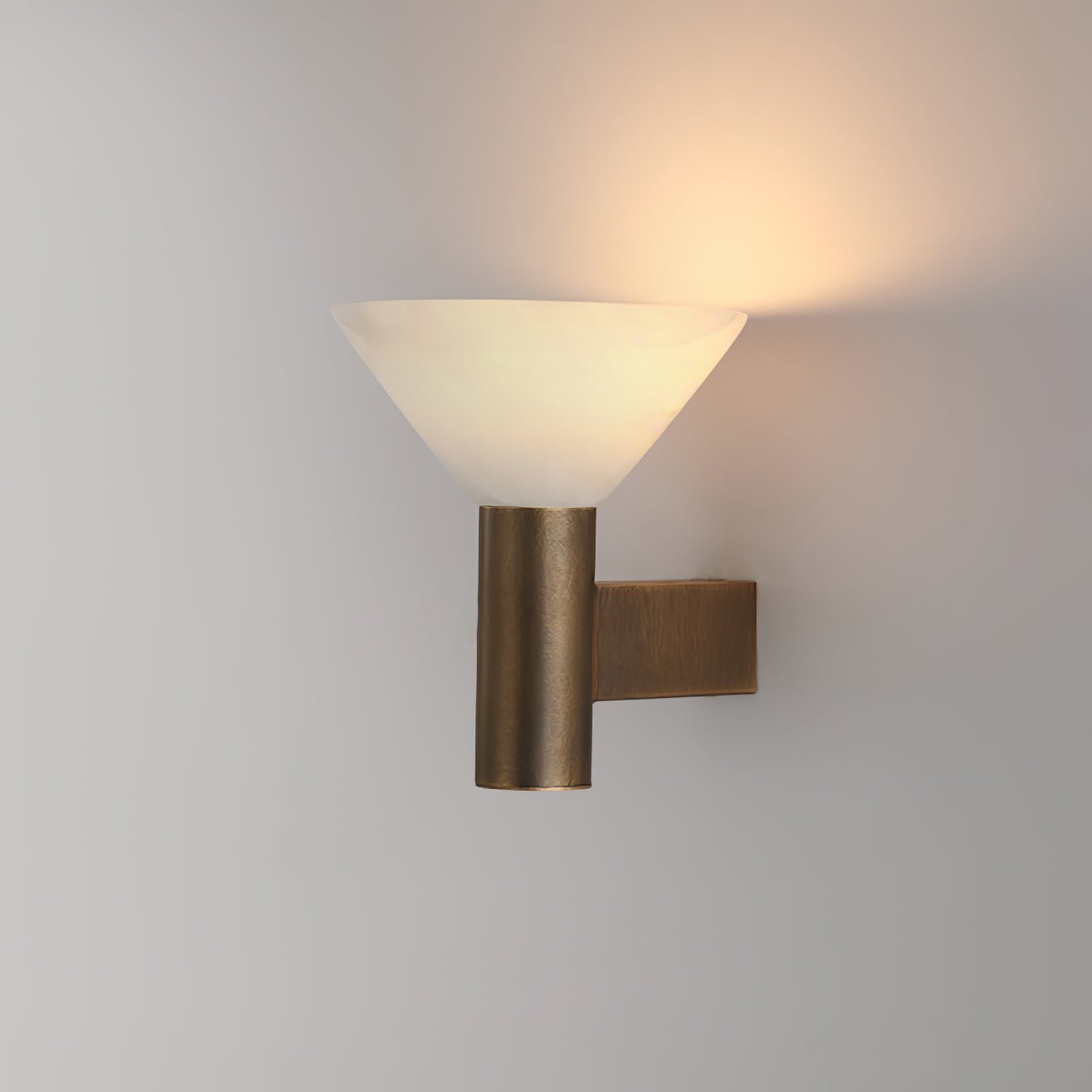 Eurnoria Cone Alabaster Wall Light - Letslighting
