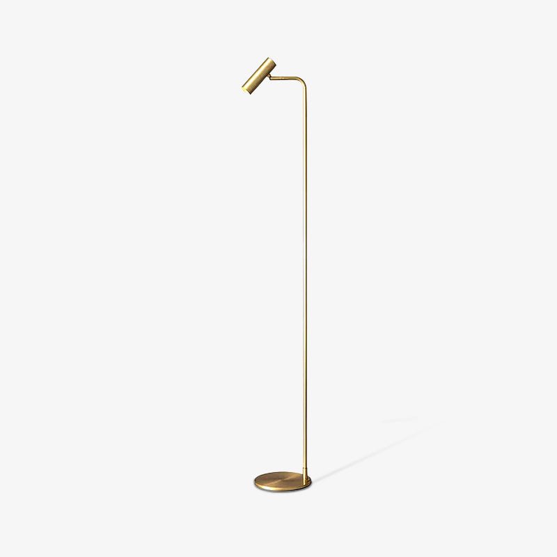 Orine Brass Industrial Floor Lamp - Letslighting