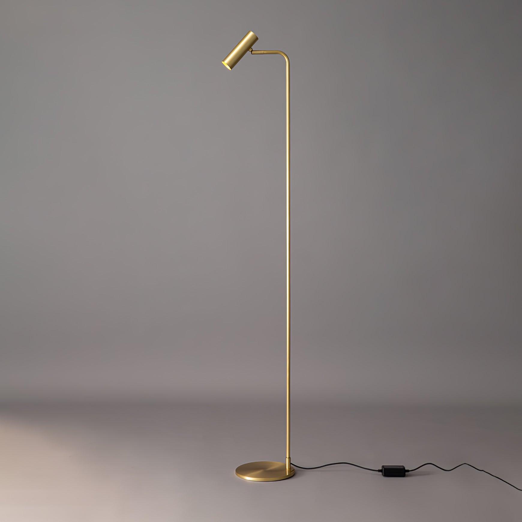 Orine Brass Industrial Floor Lamp - Letslighting
