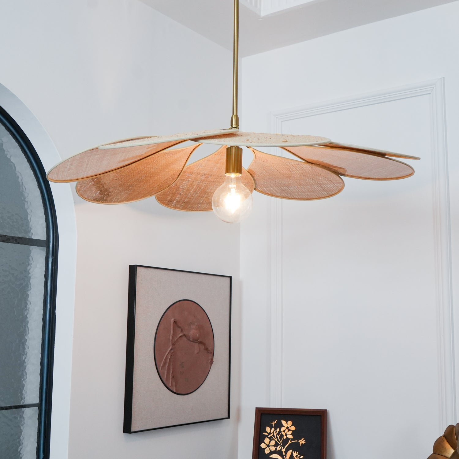 Tory Pendant Lamp Bloom Rattan - Letslighting