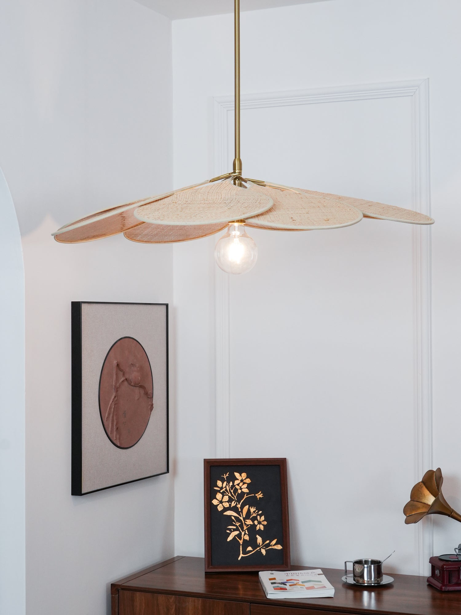 Tory Pendant Lamp Bloom Rattan - Letslighting