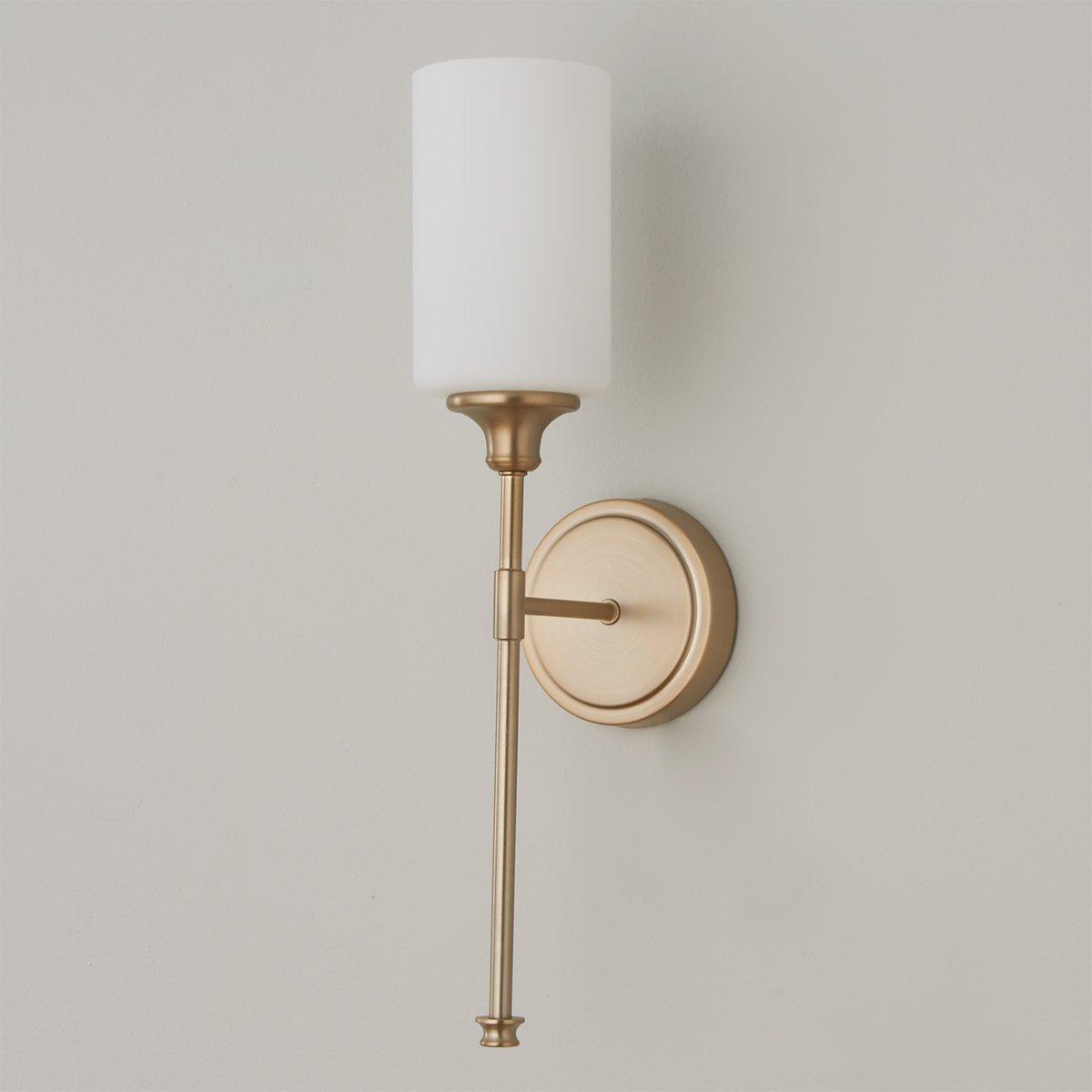 Tracie Vintage Industrial Brass Glass Wall Lamp - Letslighting