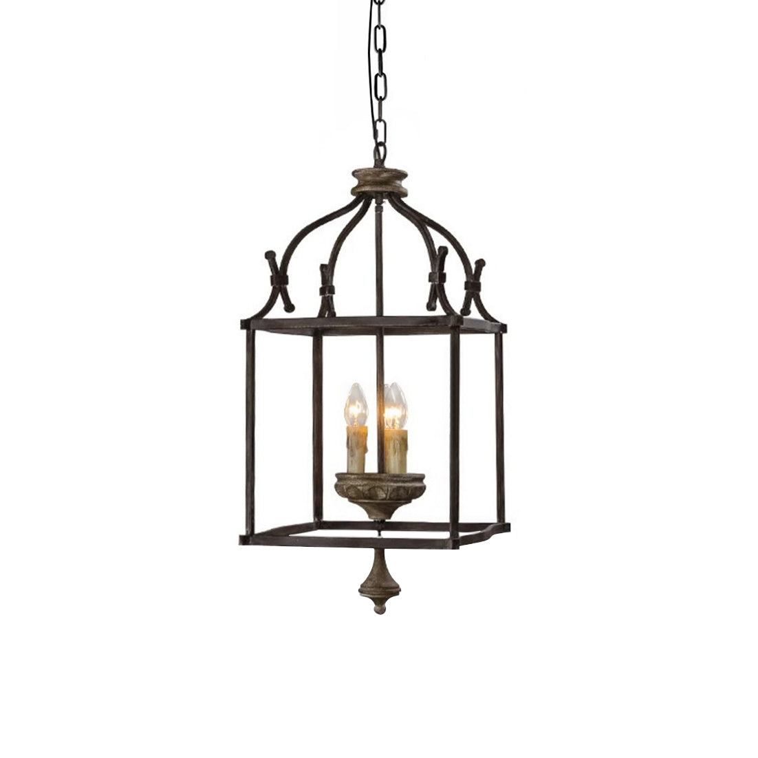 Alirora Traditional Birdcage Hand-carved wooden Chandelier - Letslighting