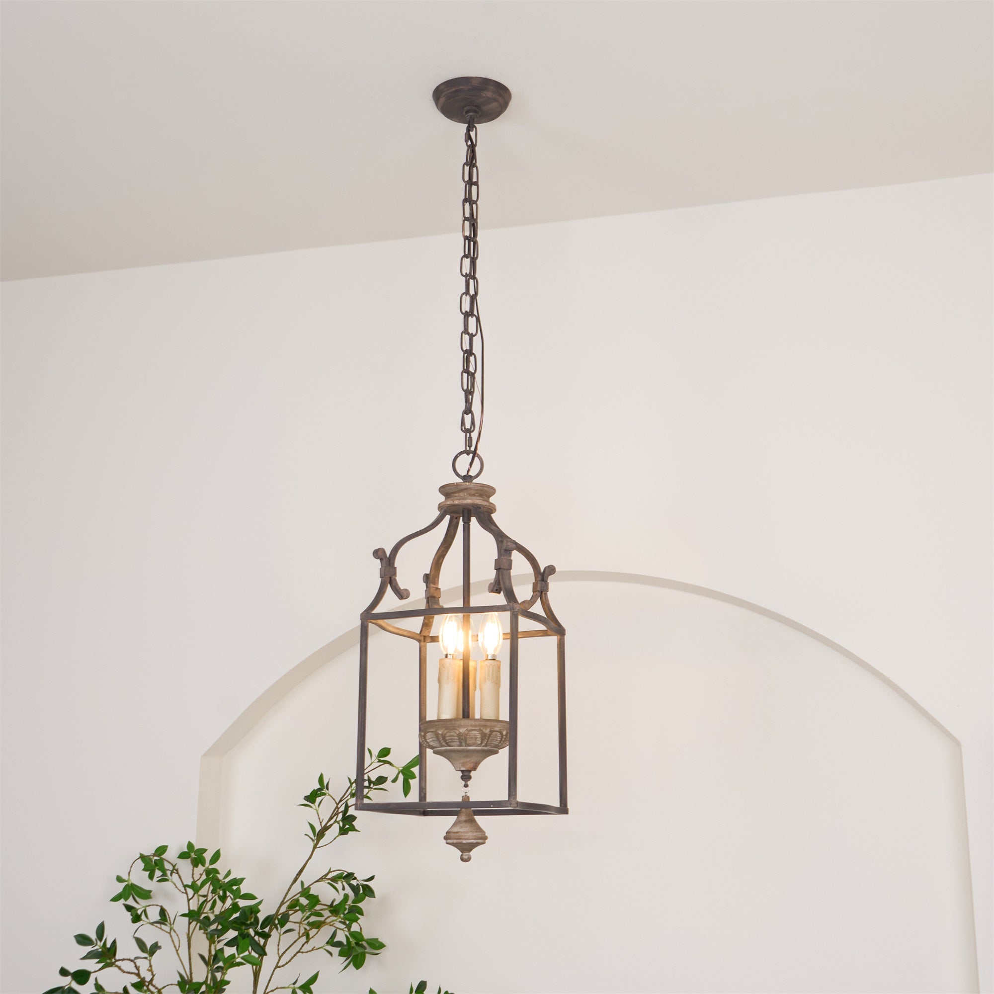 Alirora Traditional Birdcage Hand-carved wooden Chandelier - Letslighting