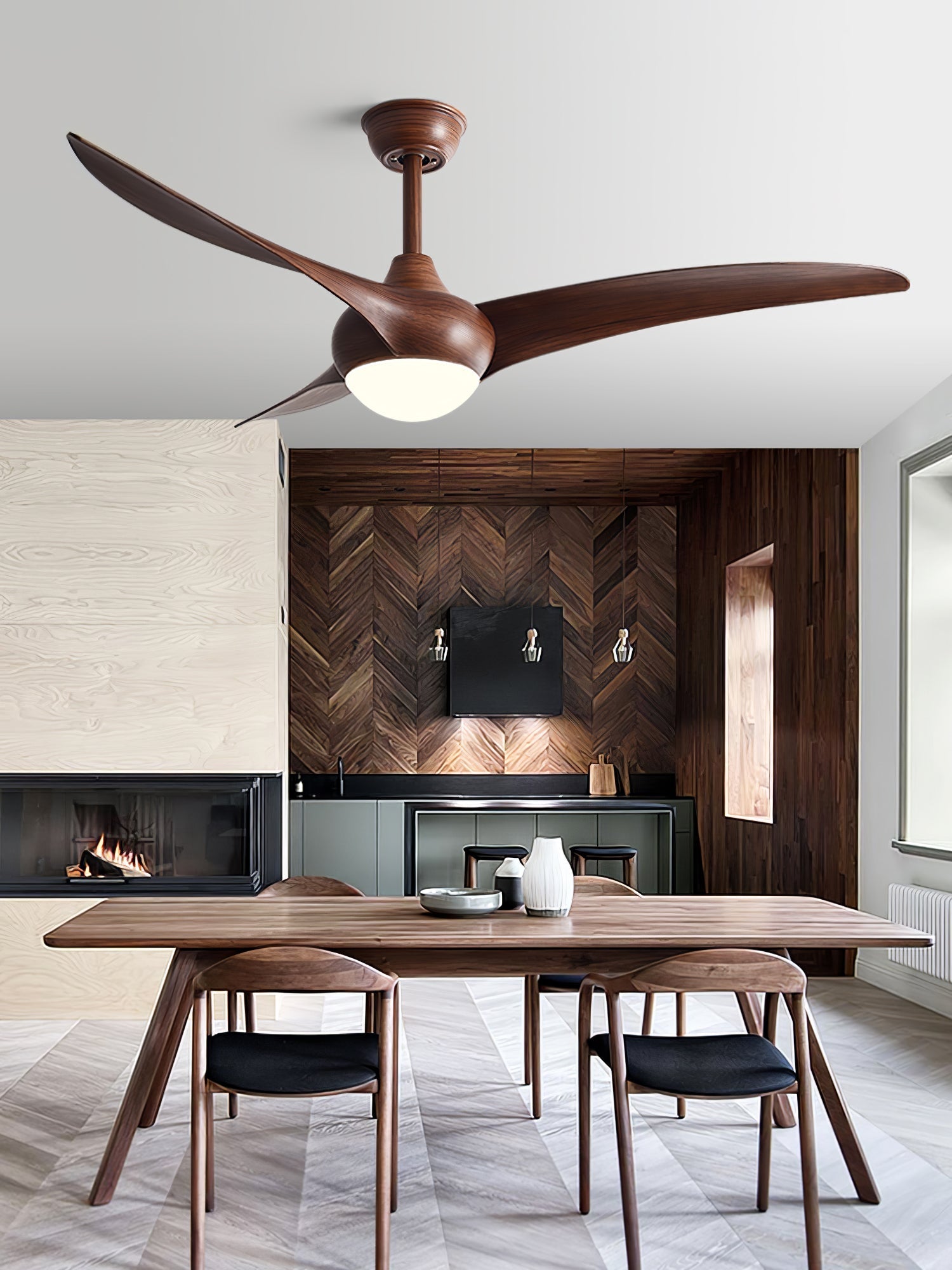 Zatheora Natural Traditional Ceiling Fan Light - Letslighting