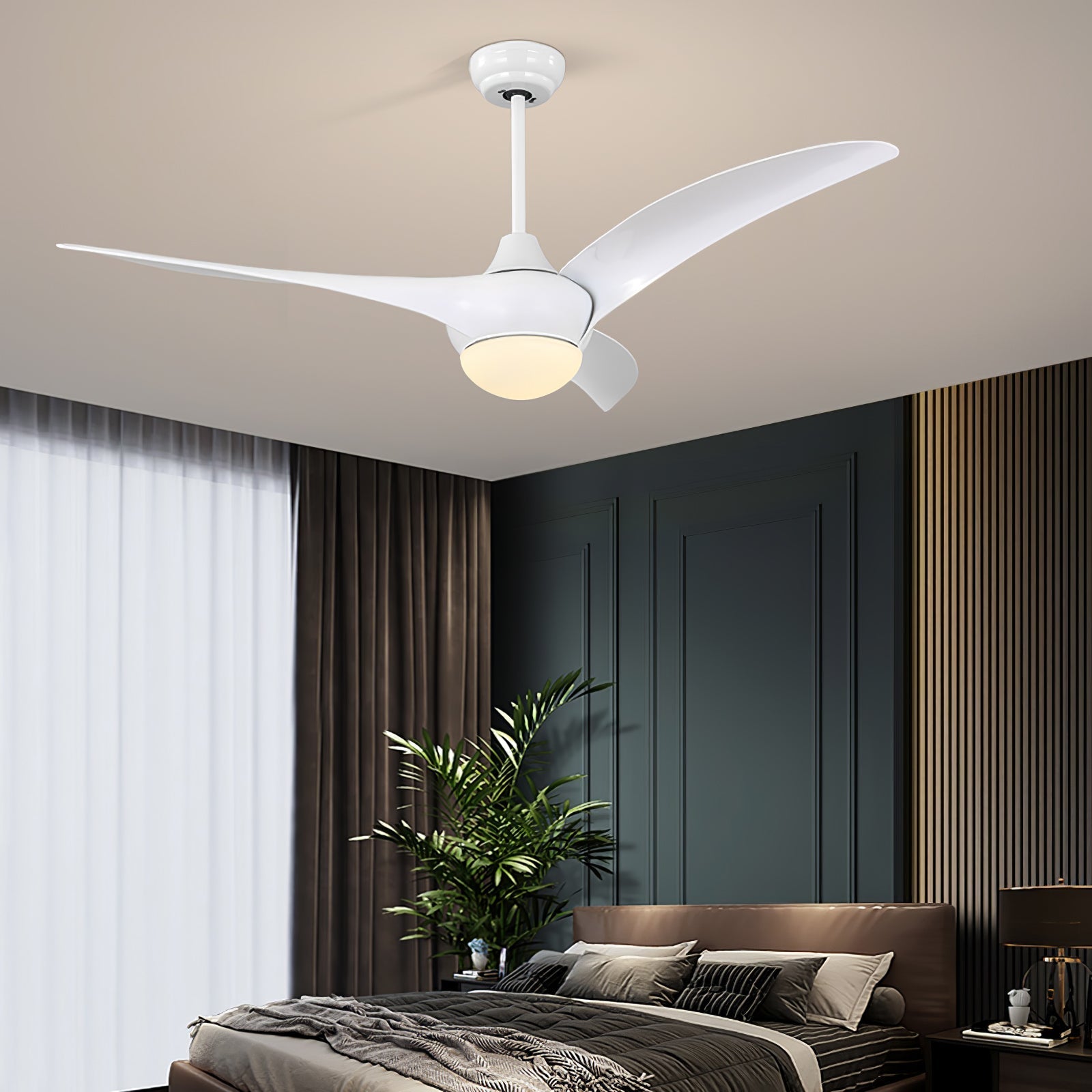 Zatheora Natural Traditional Ceiling Fan Light - Letslighting