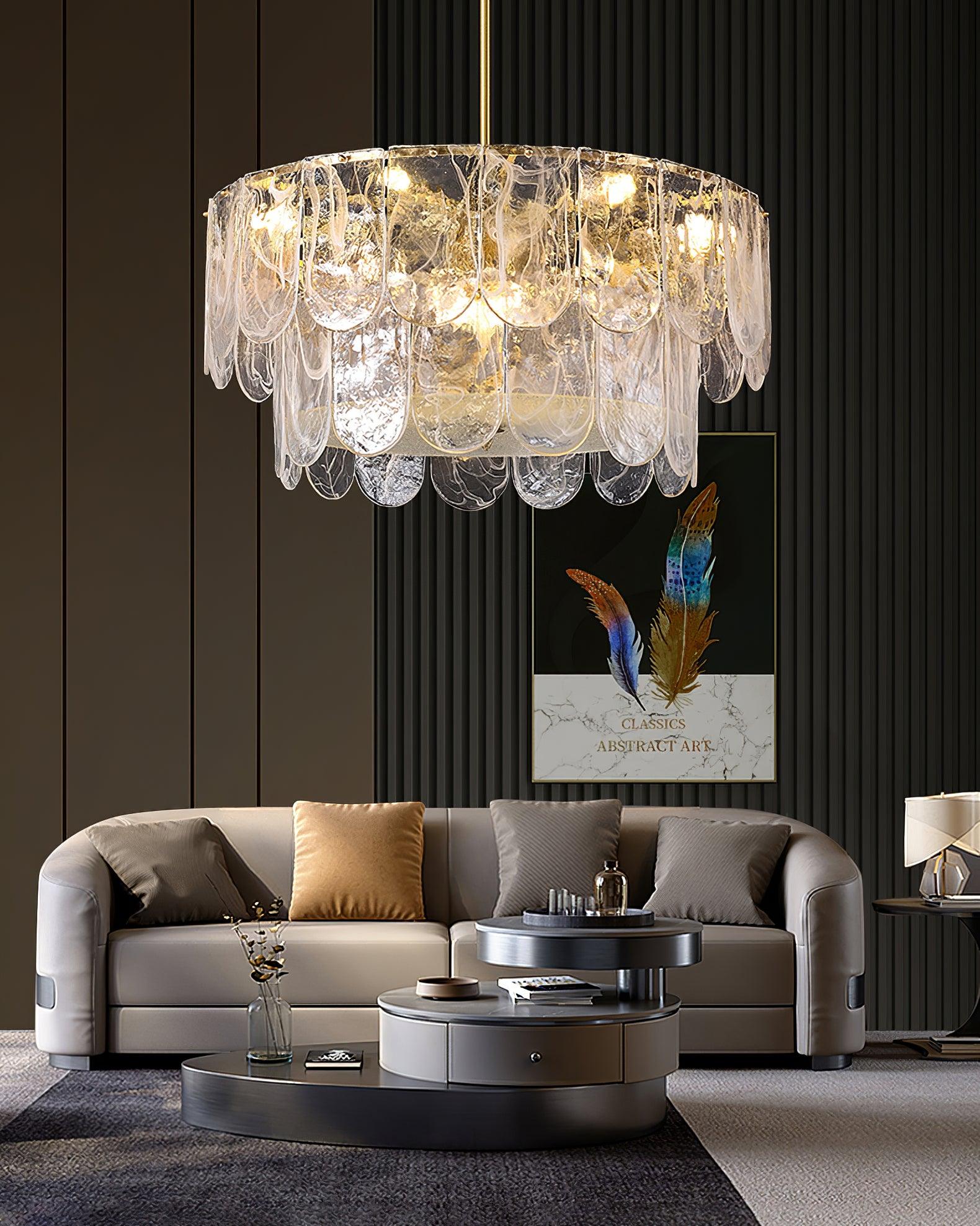 Lustra Chandelier Traditional Classic Glass - Letslighting