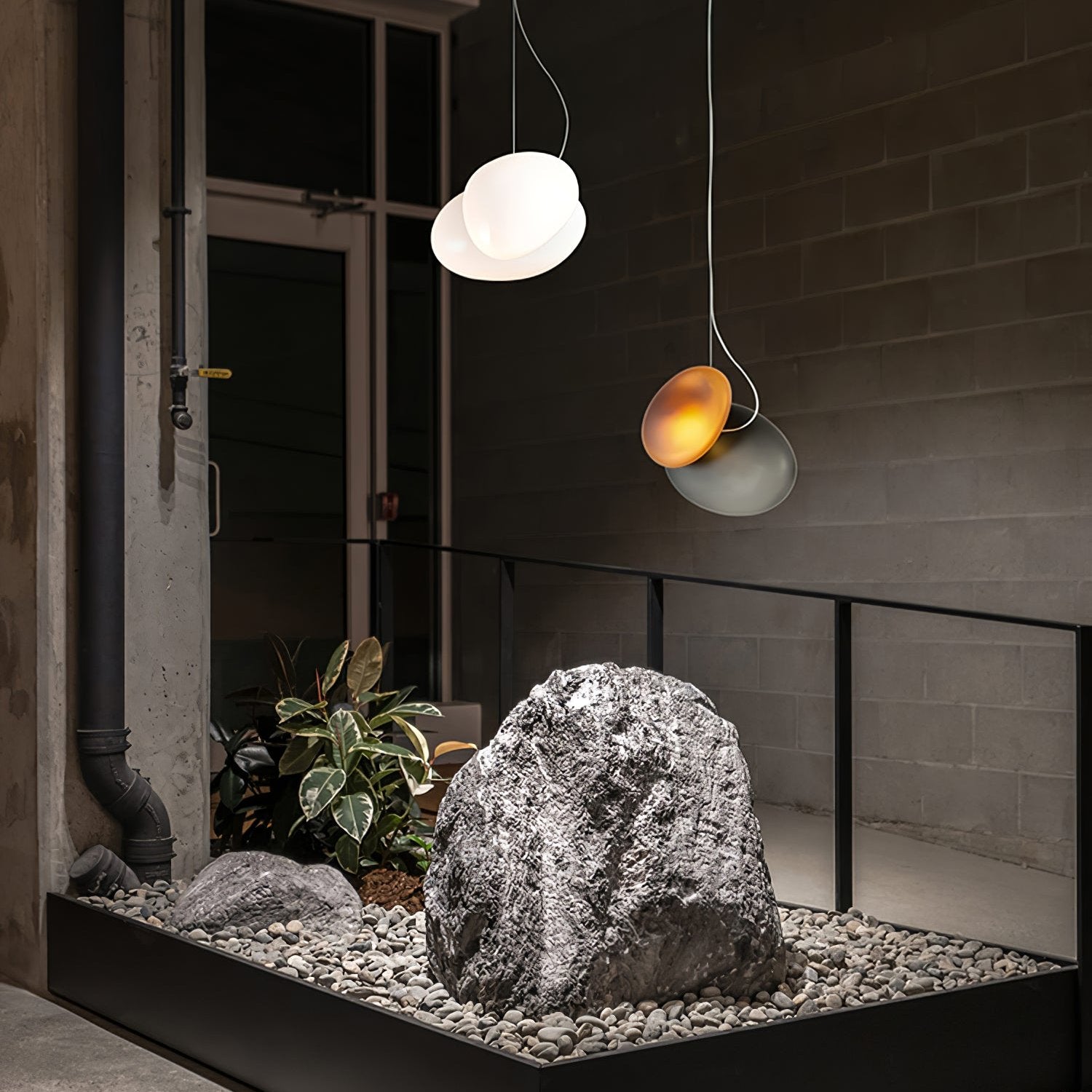 Eclipse Frosted Glass Pendant Light - Letslighting