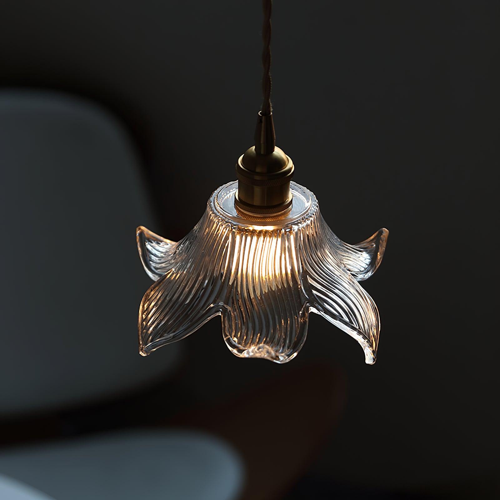 Thaliran Brass & Glass Glam Pendant Light - Letslighting