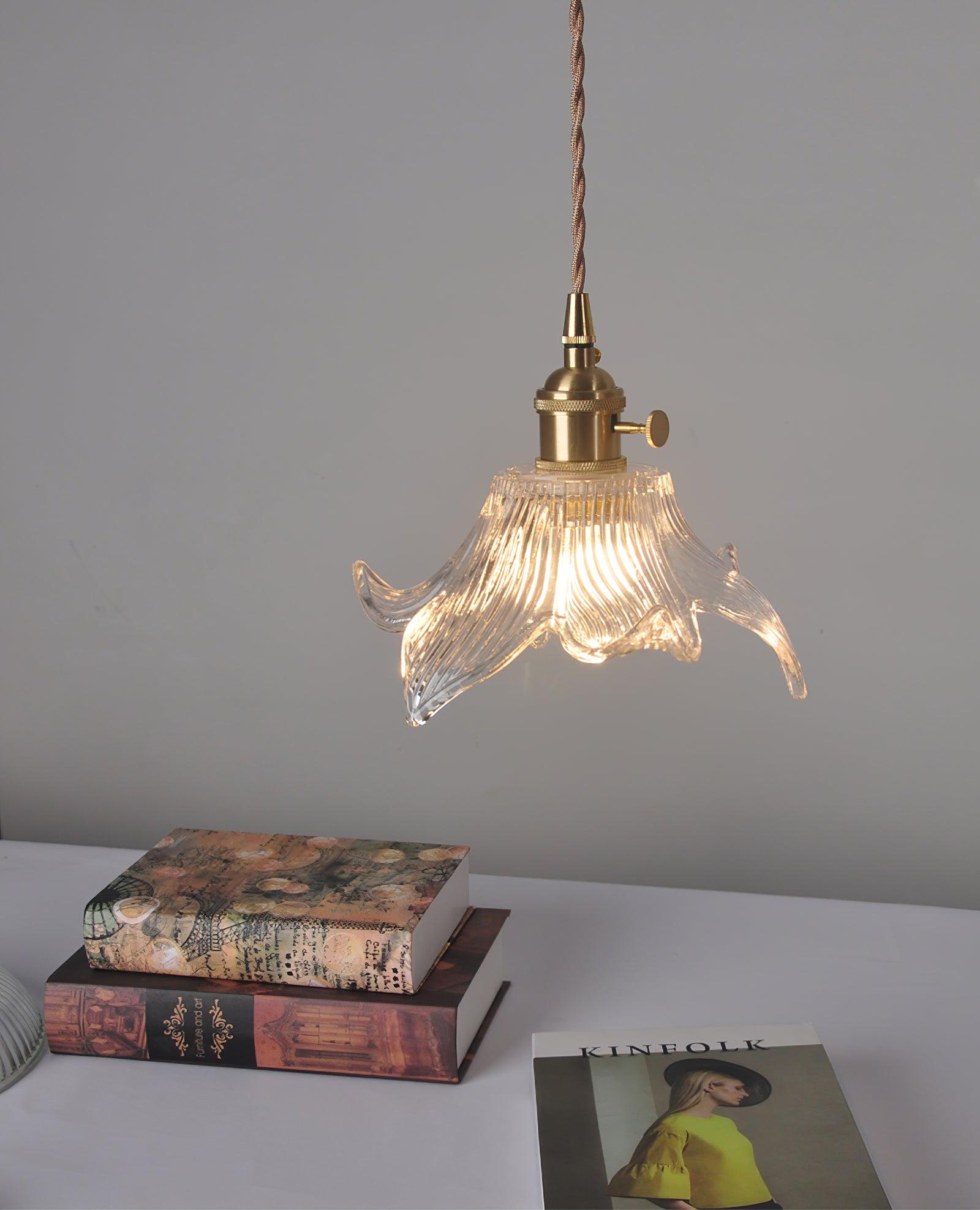 Thaliran Brass & Glass Glam Pendant Light - Letslighting