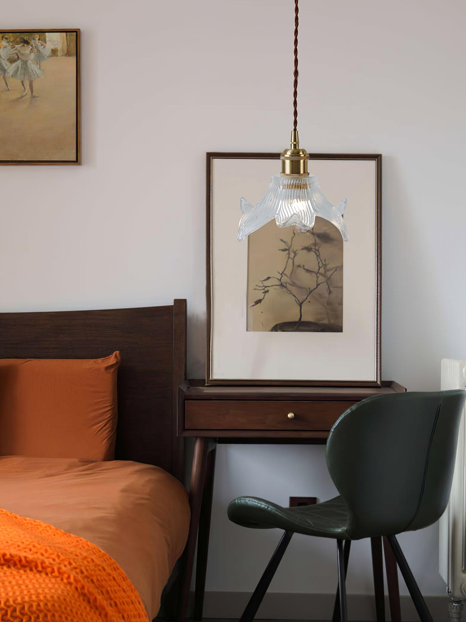 Thaliran Brass & Glass Glam Pendant Light - Letslighting