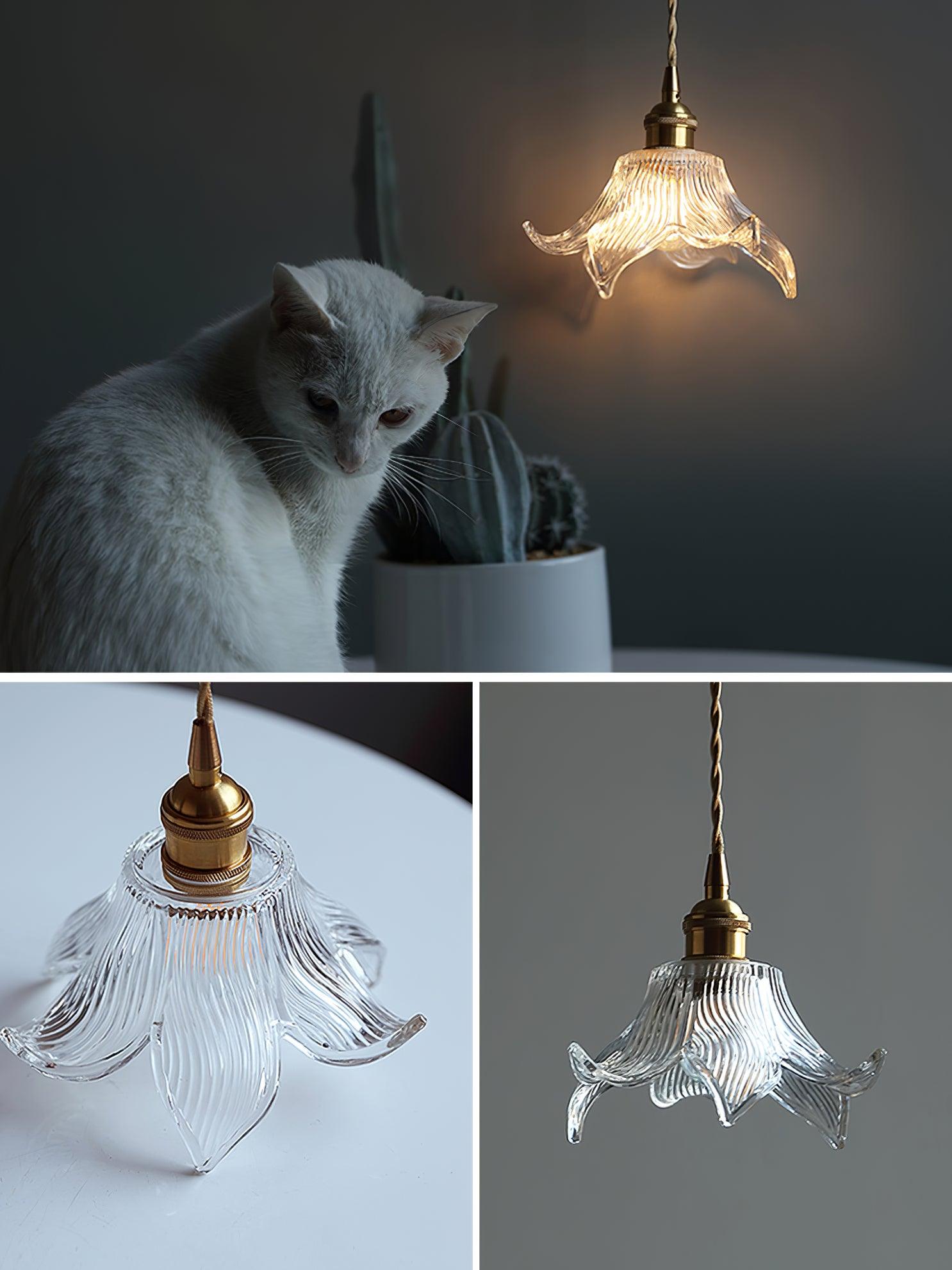 Thaliran Brass & Glass Glam Pendant Light - Letslighting