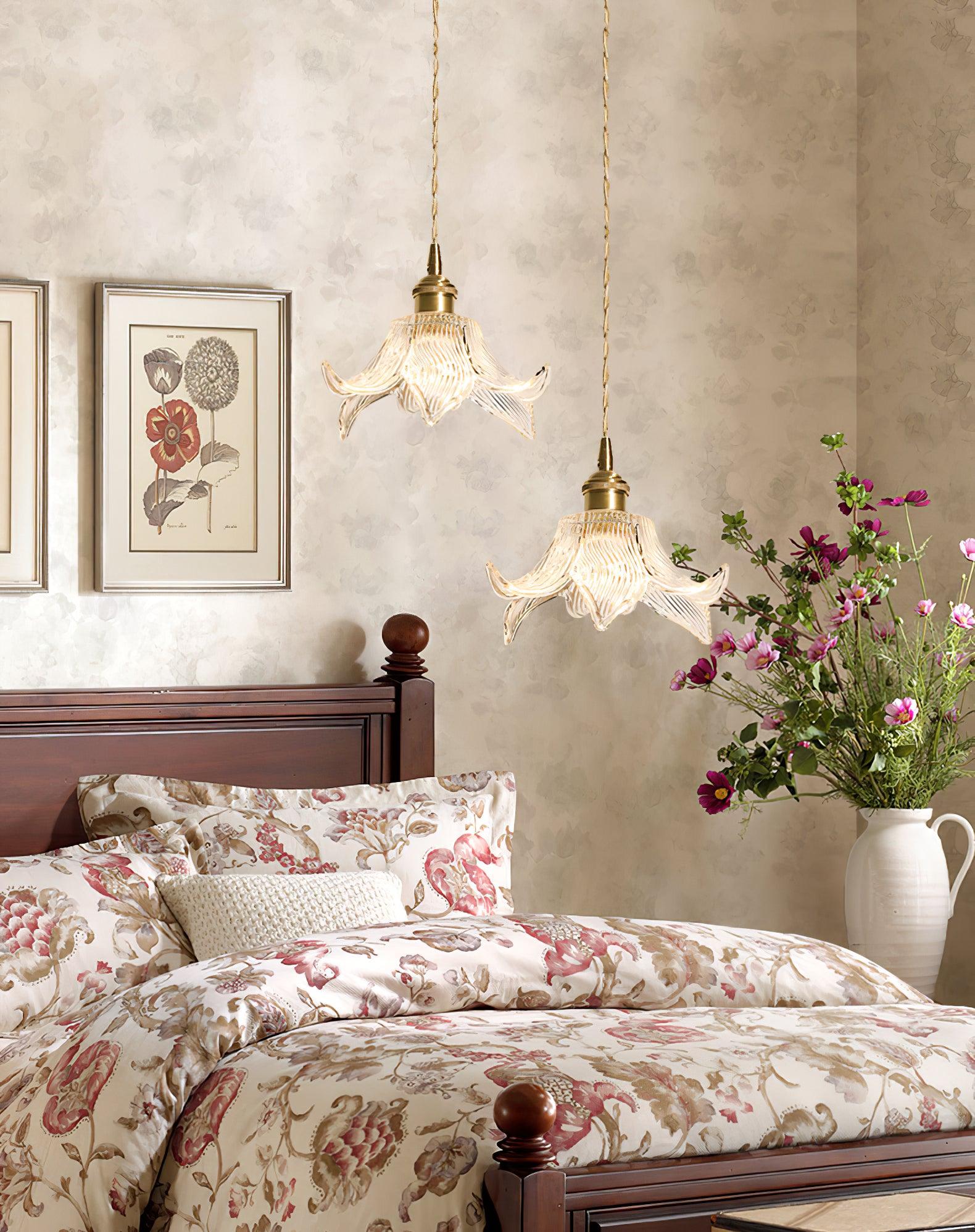 Thaliran Brass & Glass Glam Pendant Light - Letslighting