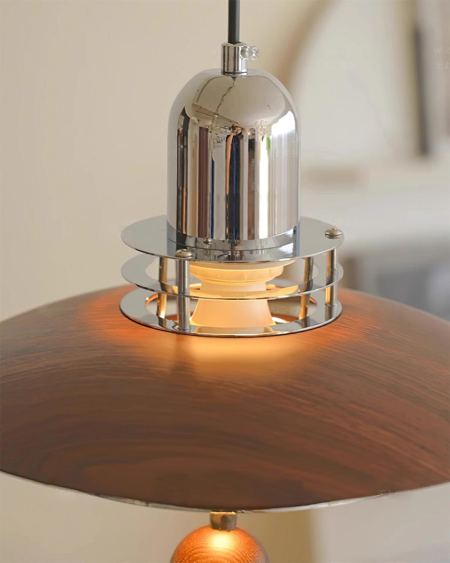 Trava Pendant Lamp Layered Wood Orb Modern - Letslighting