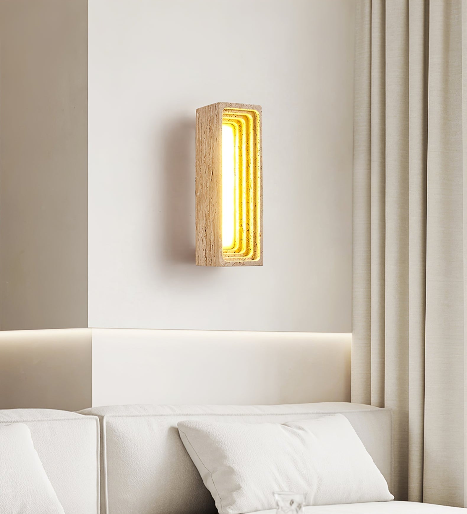 Atheila Travertine Wall Light