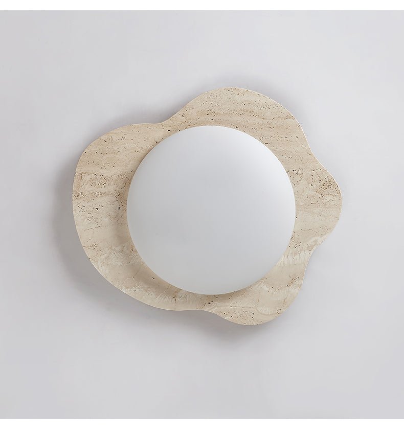 Cloud Minimalist Travertine Ceiling Light
