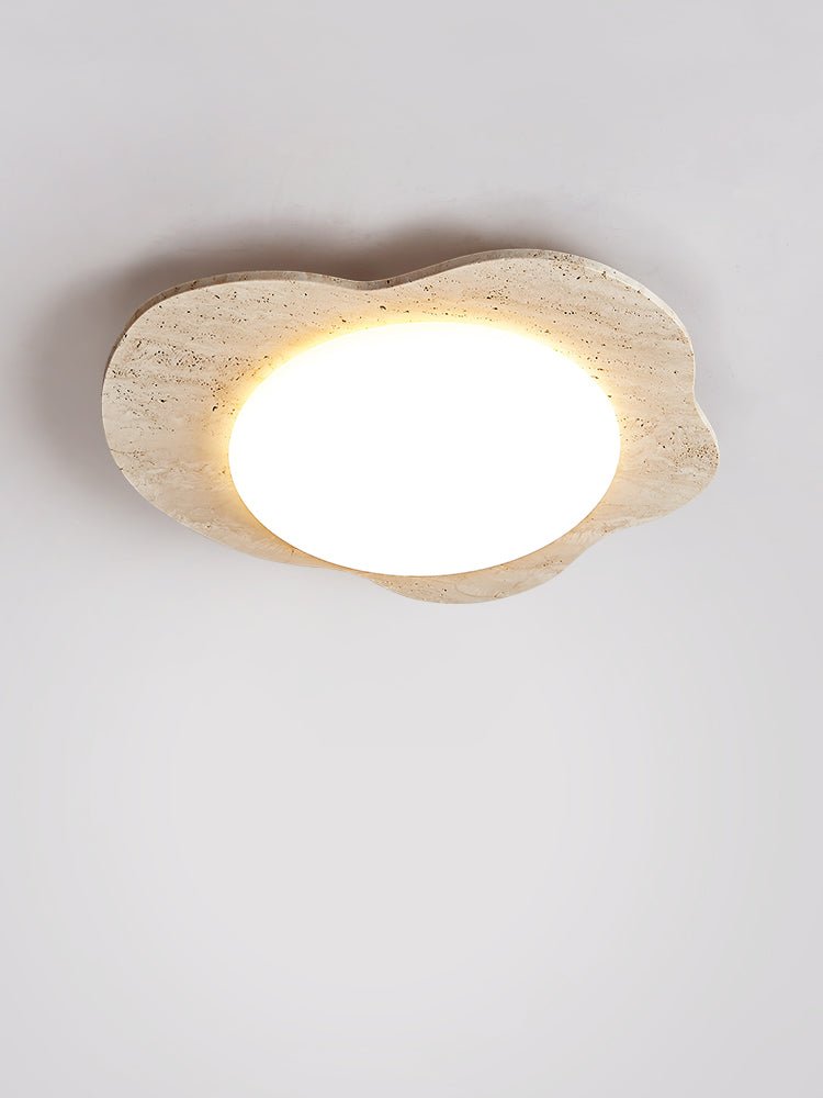 Cloud Minimalist Travertine Ceiling Light