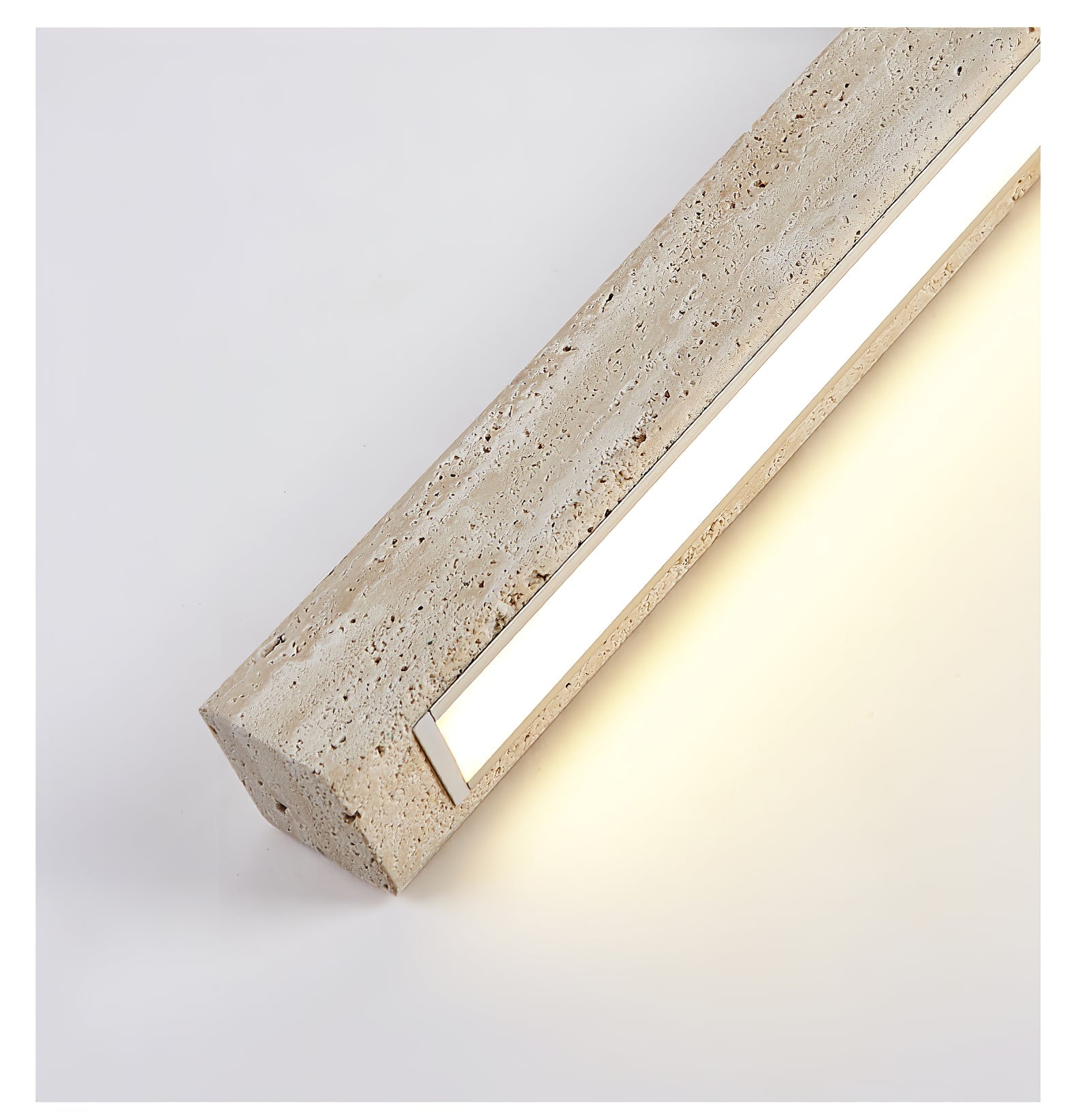 Orvenarae Minimalist Travertine Linear Light - Letslighting