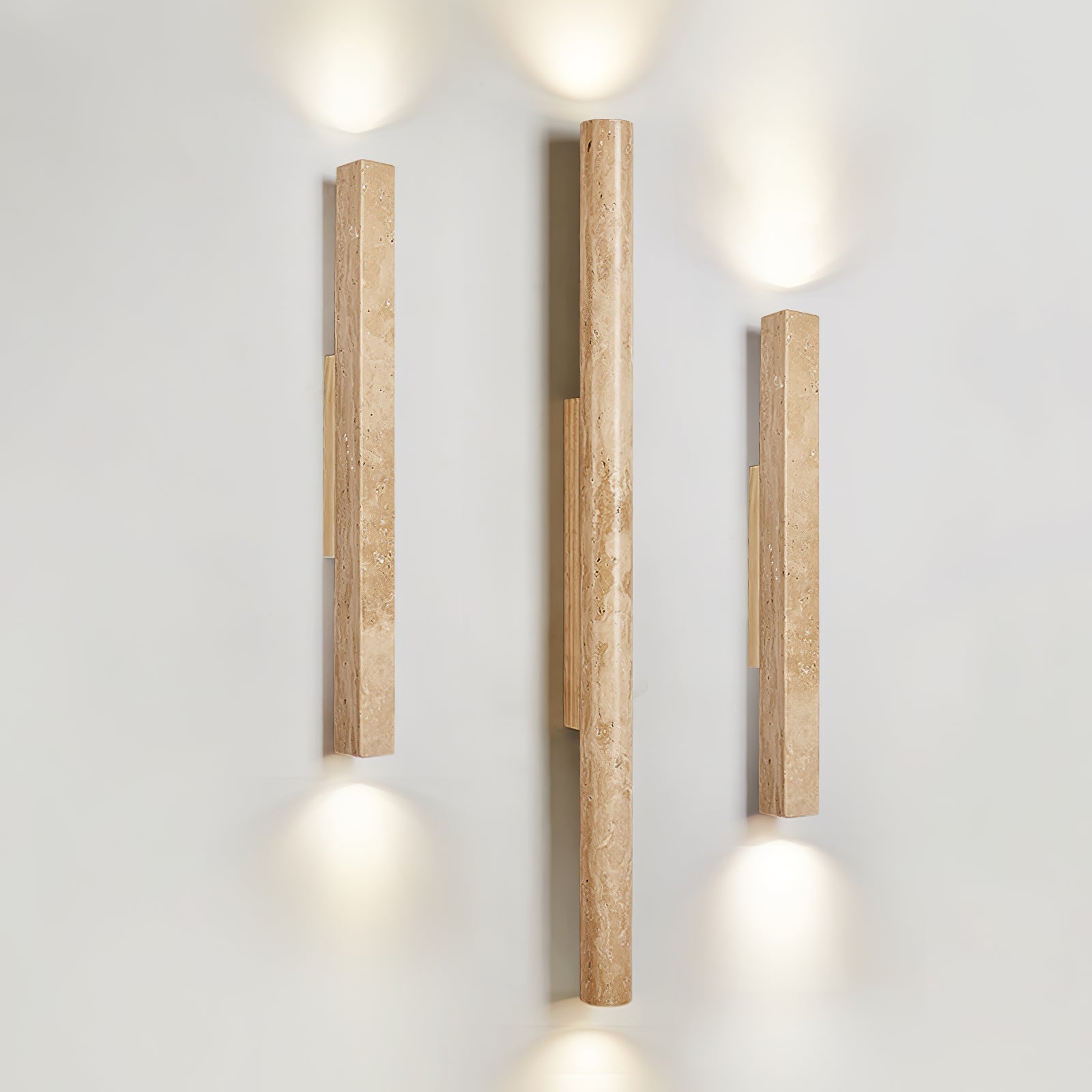 Cathais Minimalist Travertine Wall Light - Letslighting