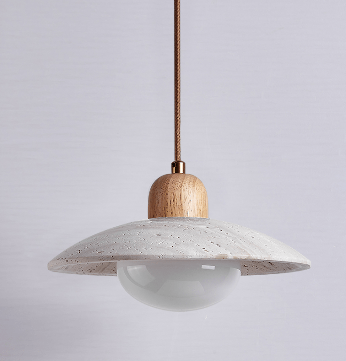 Travertine Dome Pendant Light - Letslighting