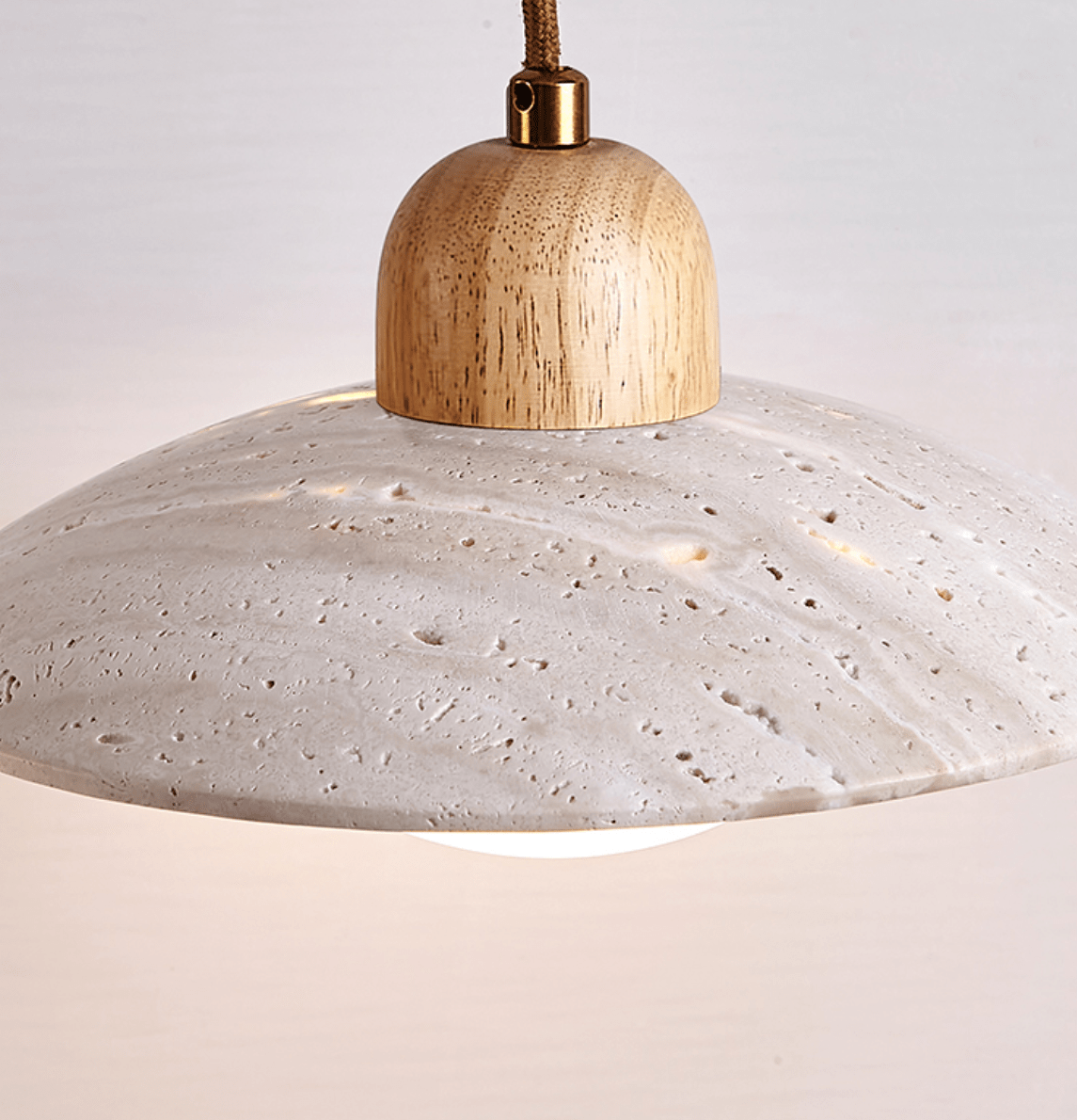 Travertine Dome Pendant Light - Letslighting