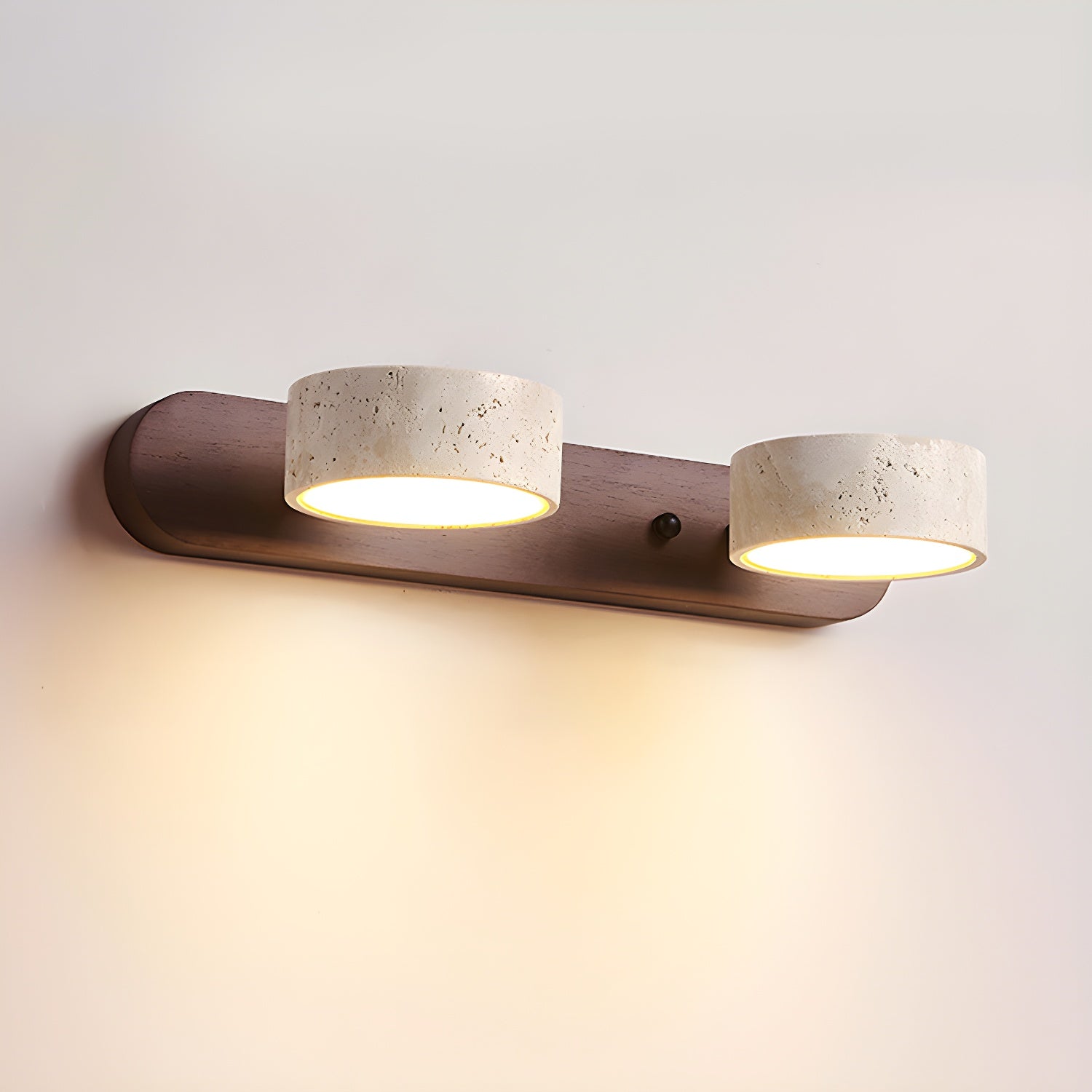 Voloreth Minimalist Travertine Wall Light - Letslighting
