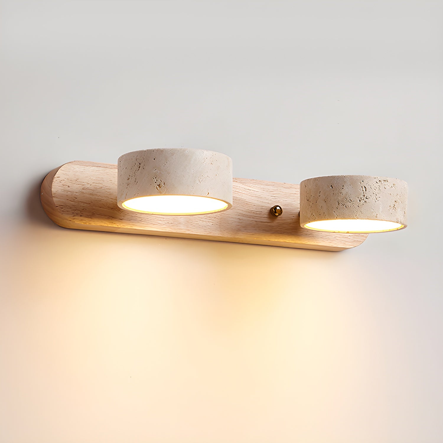 Voloreth Minimalist Travertine Wall Light - Letslighting