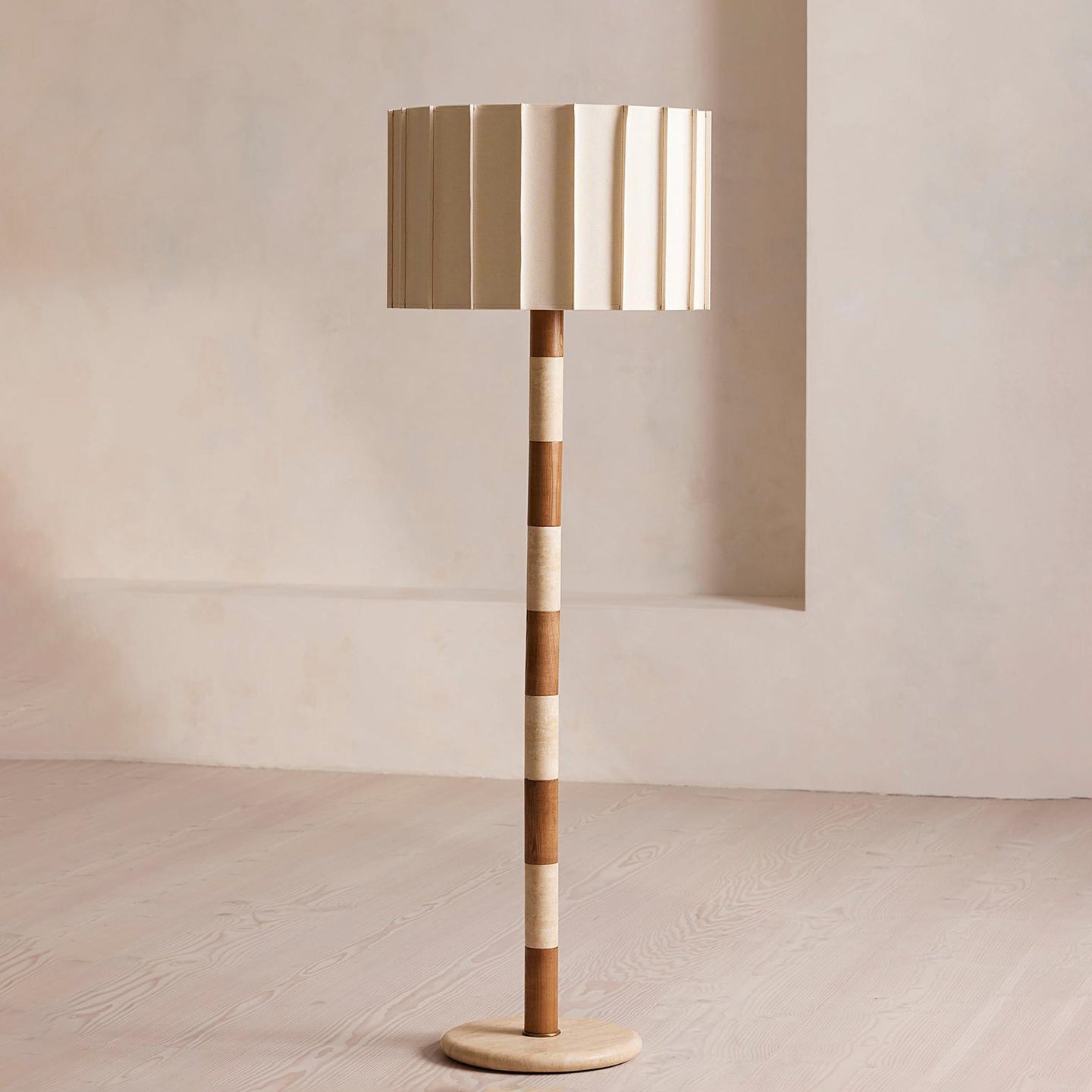 Travertine Striped Floor Lamp - Letslighting