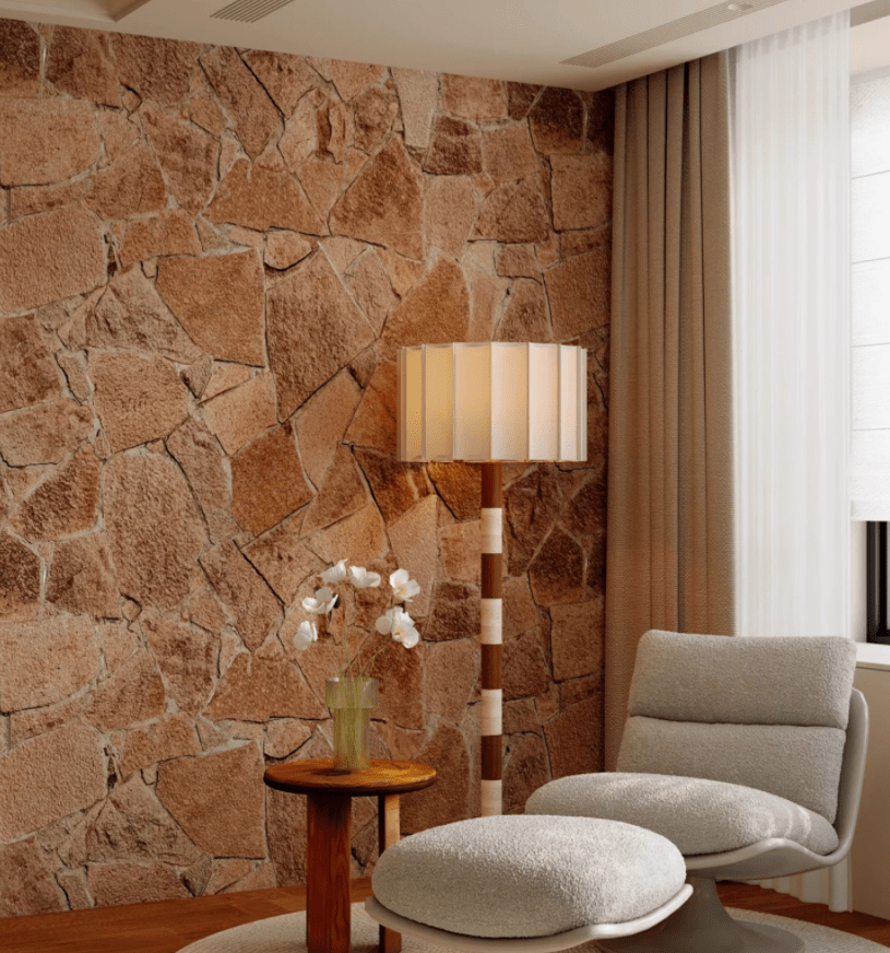 Travertine Striped Floor Lamp - Letslighting