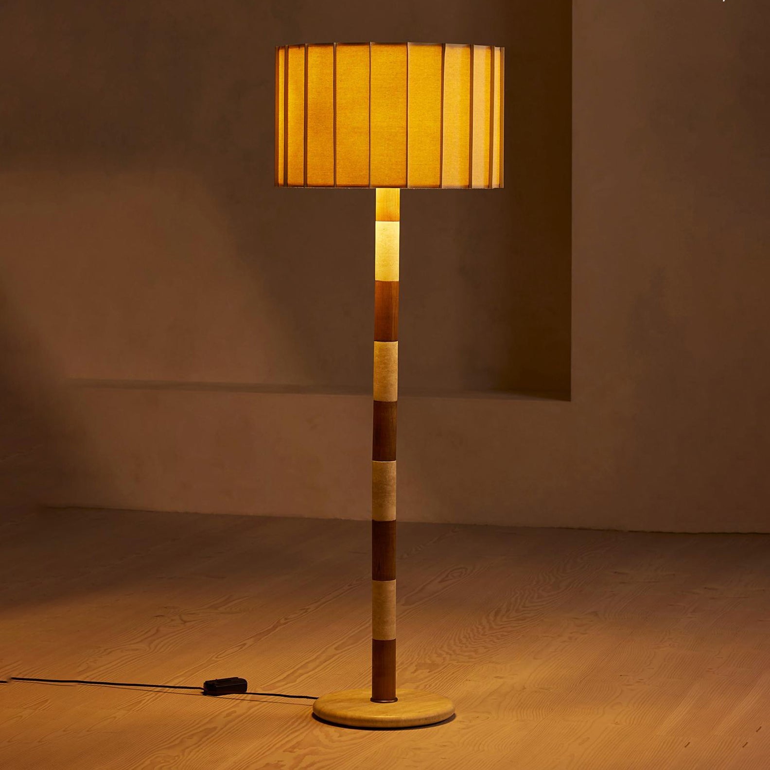 Travertine Striped Floor Lamp - Letslighting