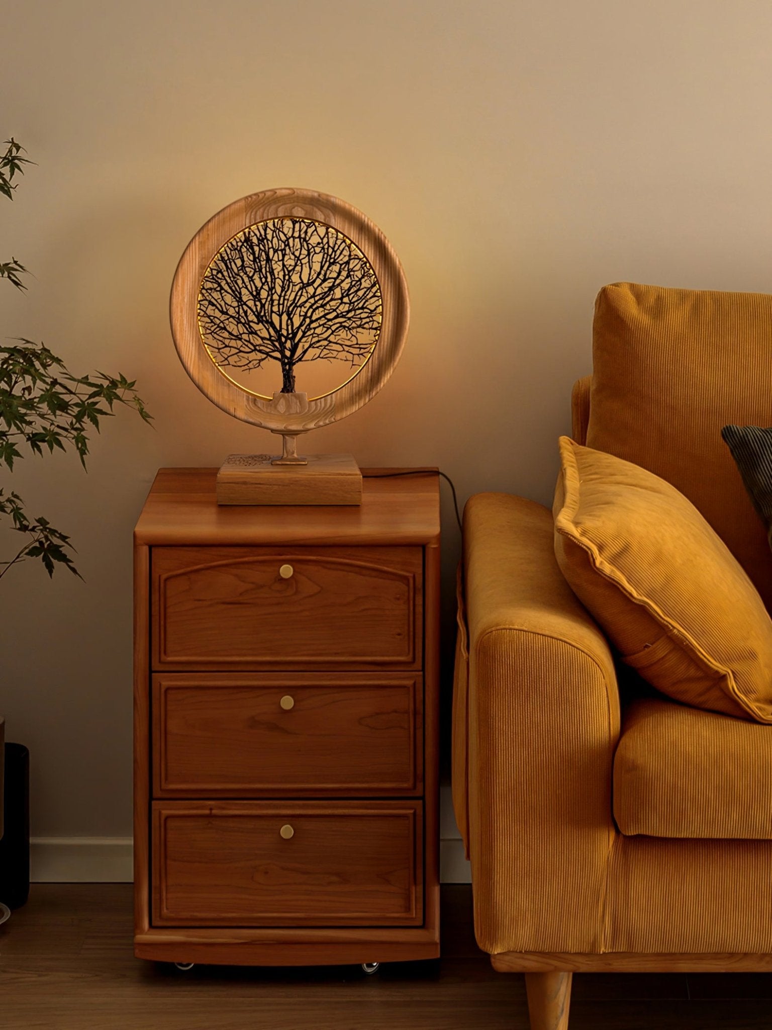Stella Modern Wood Table Lamp - Blowlighting
