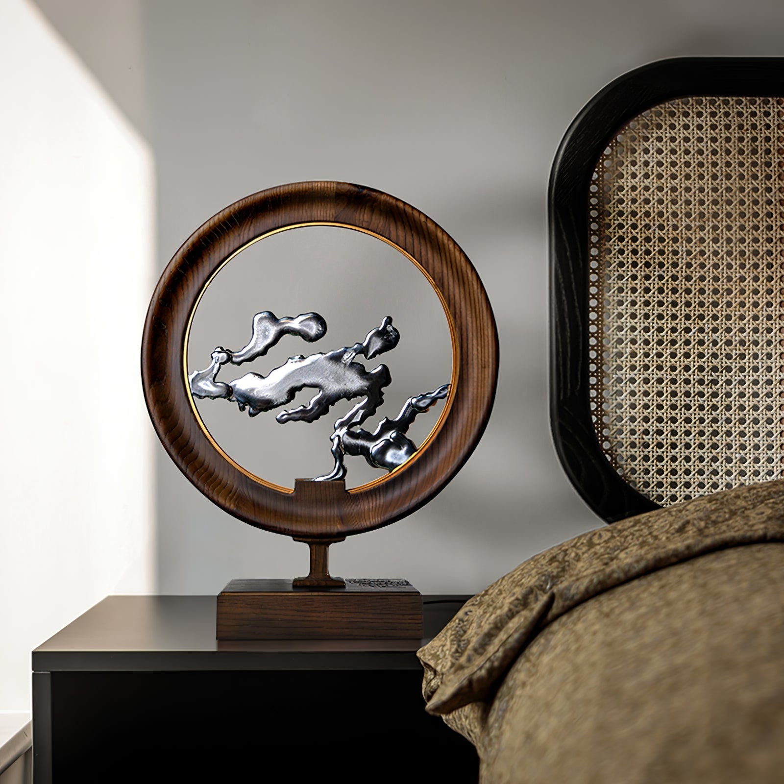 Stella Modern Wood Table Lamp - Blowlighting