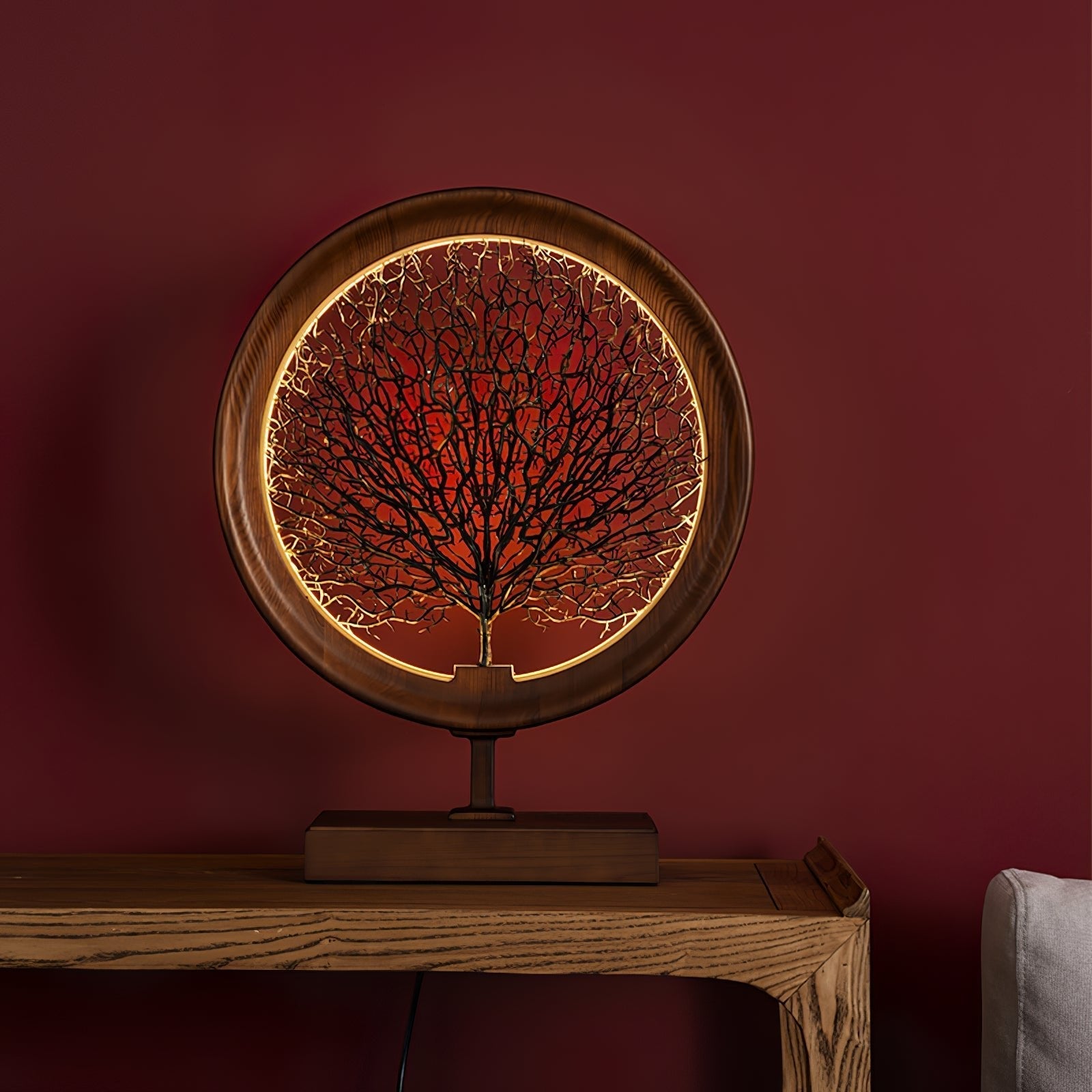 Stella Modern Wood Table Lamp - Blowlighting