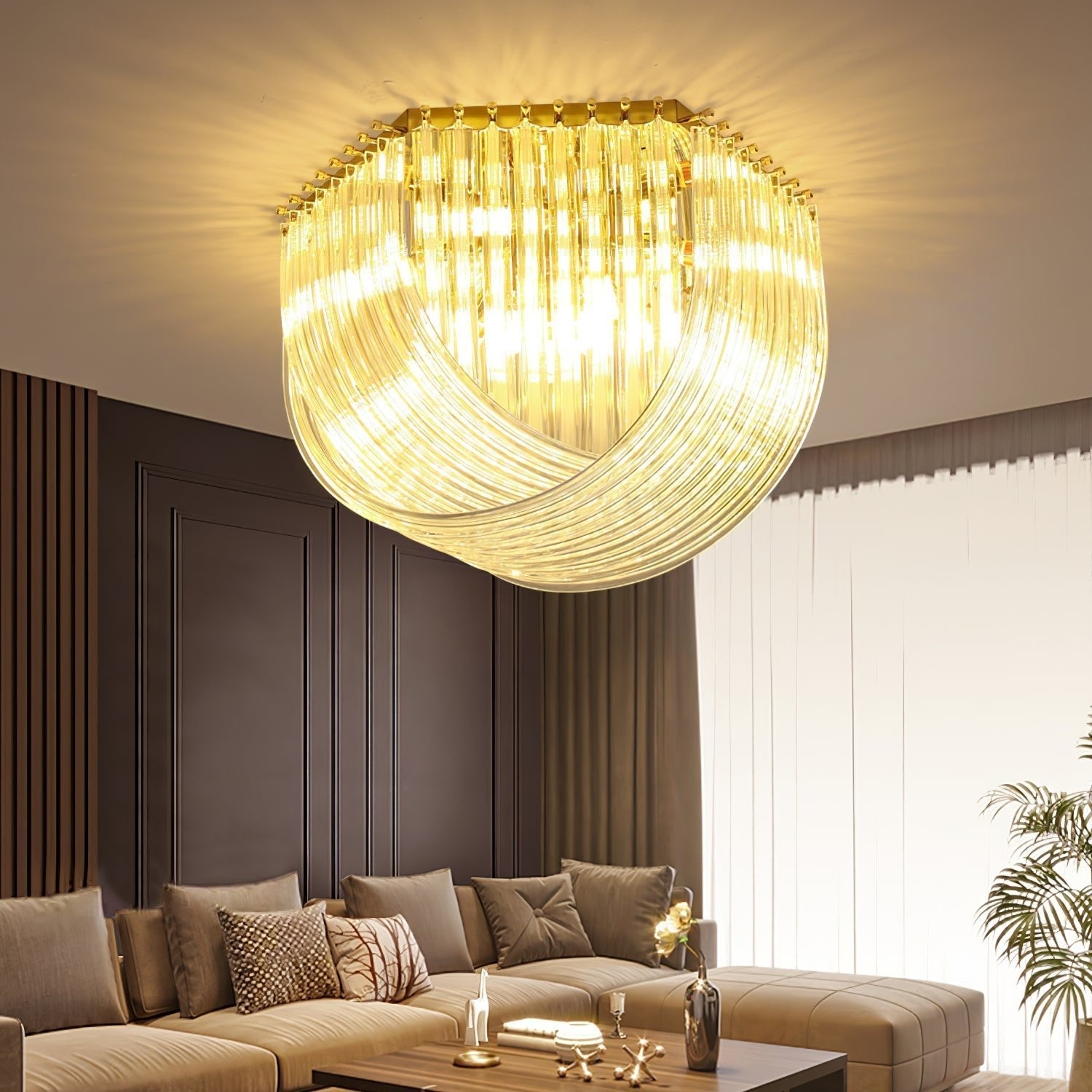 Erphaa Postmodern Luxury Glass Ceiling Lamp - Letslighting