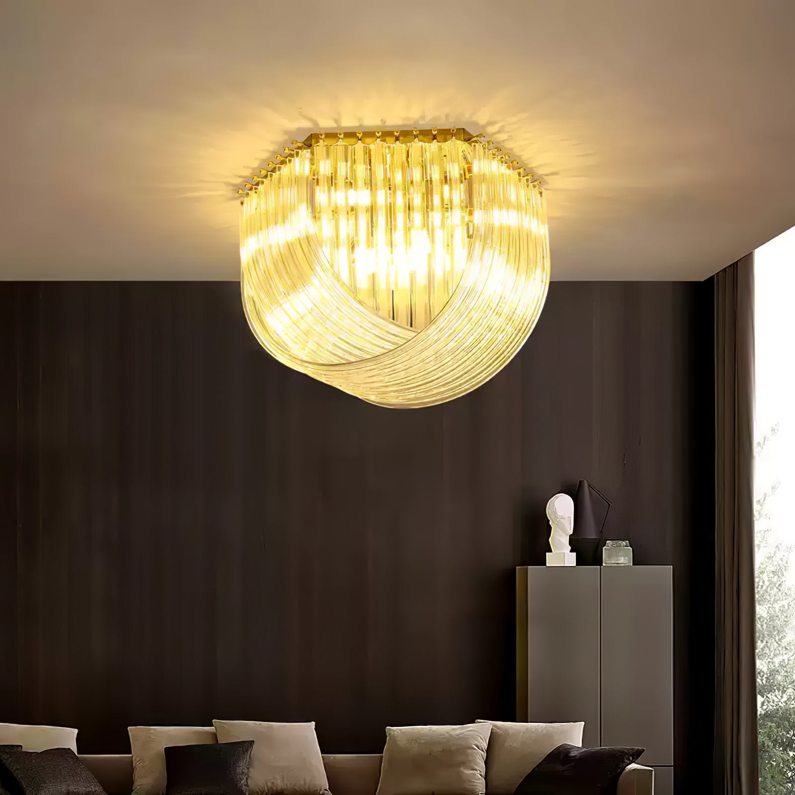Erphaa Postmodern Luxury Glass Ceiling Lamp - Letslighting
