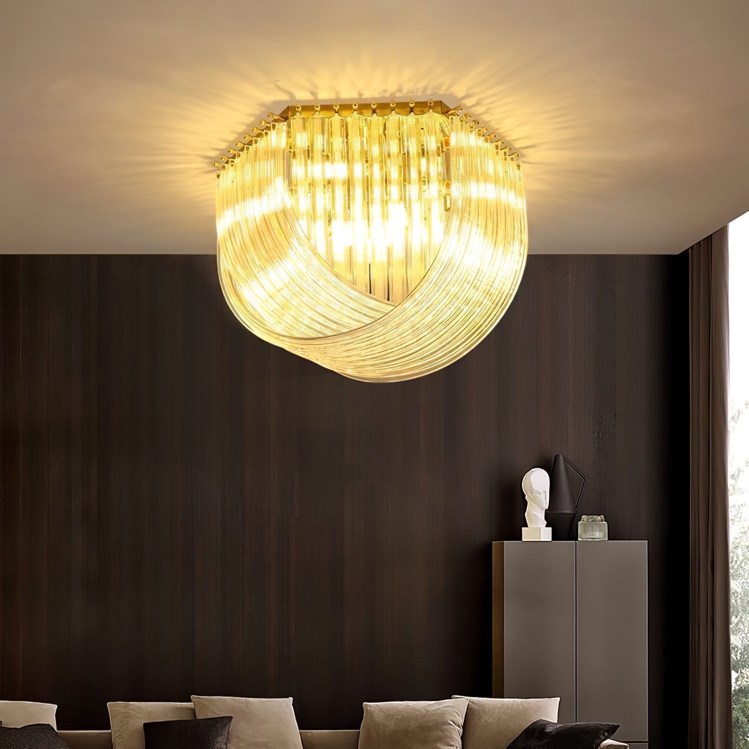Erphaa Postmodern Luxury Glass Ceiling Lamp - Letslighting