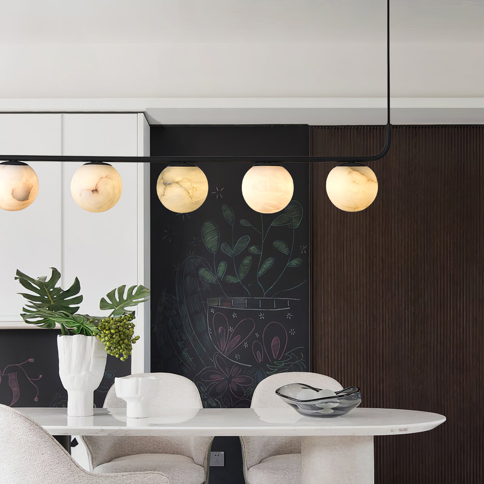 Eloryra Modern Minimalist Suspension Alabaster Pendant Lamp - Letslighting