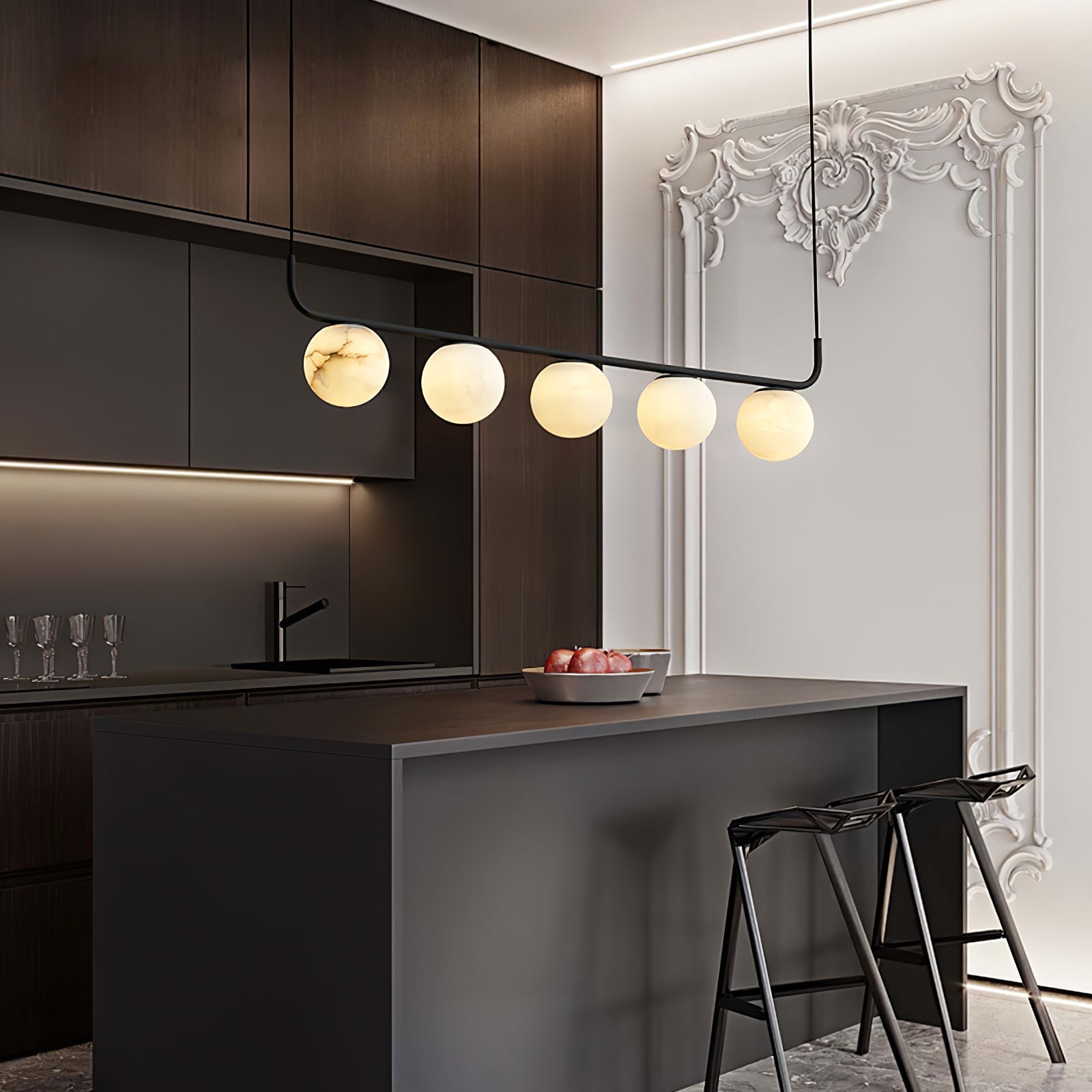 Eloryra Modern Minimalist Suspension Alabaster Pendant Lamp - Letslighting