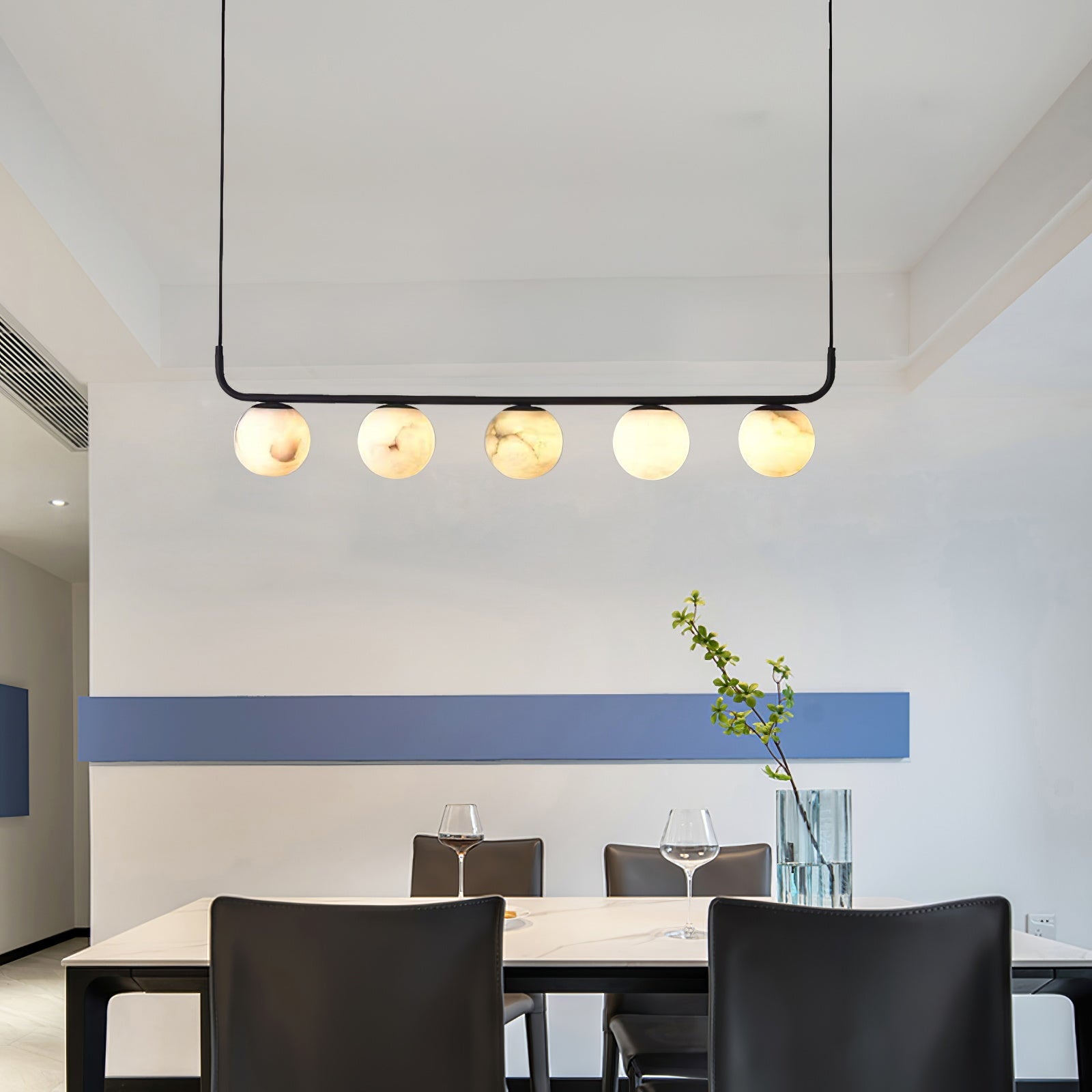 Eloryra Modern Minimalist Suspension Alabaster Pendant Lamp - Letslighting