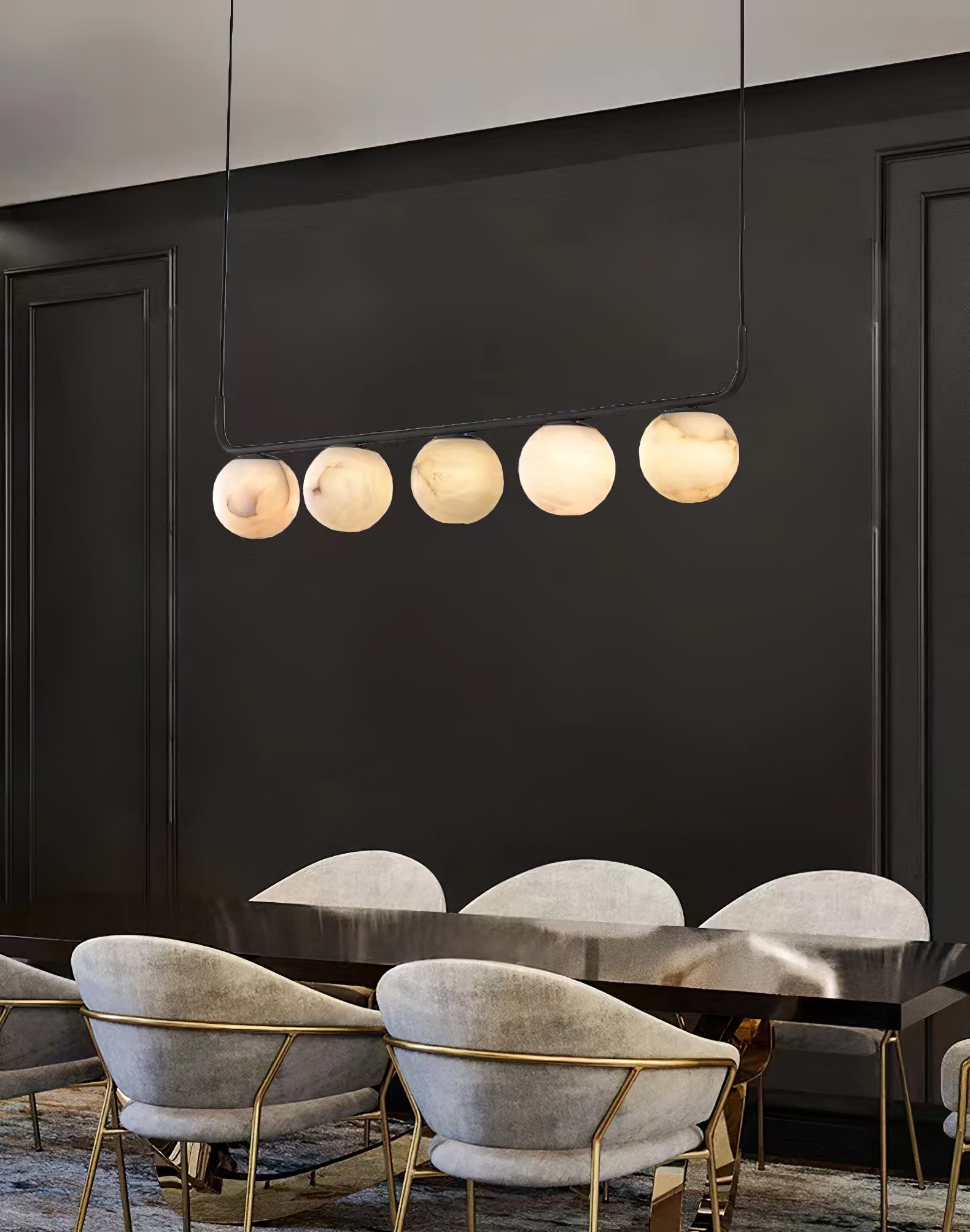 Eloryra Modern Minimalist Suspension Alabaster Pendant Lamp - Letslighting