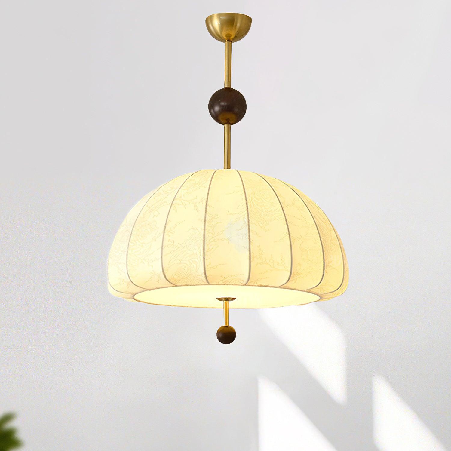 Trigg Pendant Lamp Map-Pattern Fabric - Letslighting