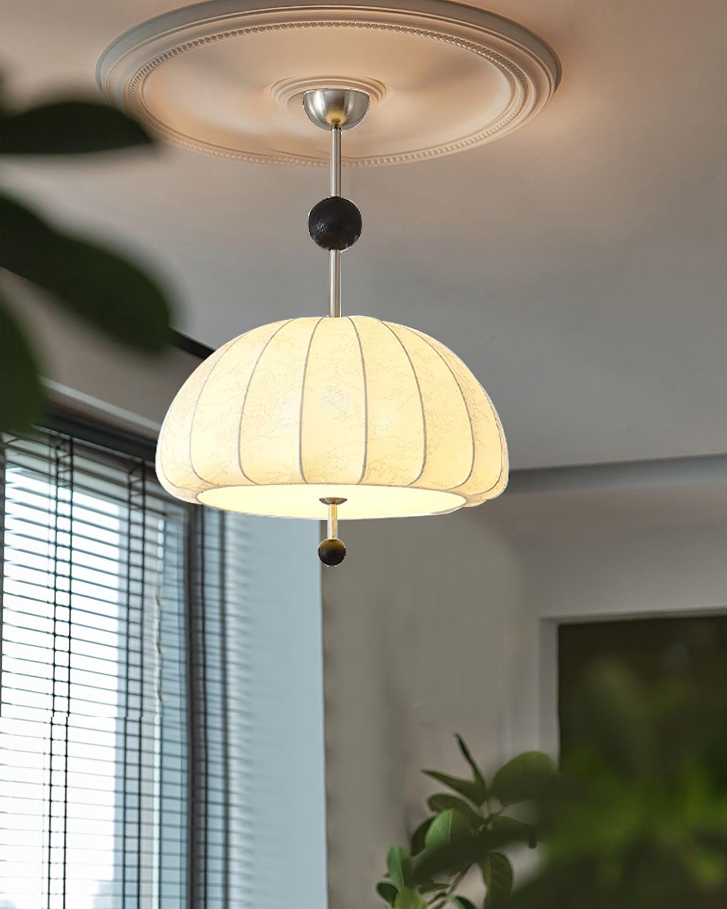 Trigg Pendant Lamp Map-Pattern Fabric - Letslighting