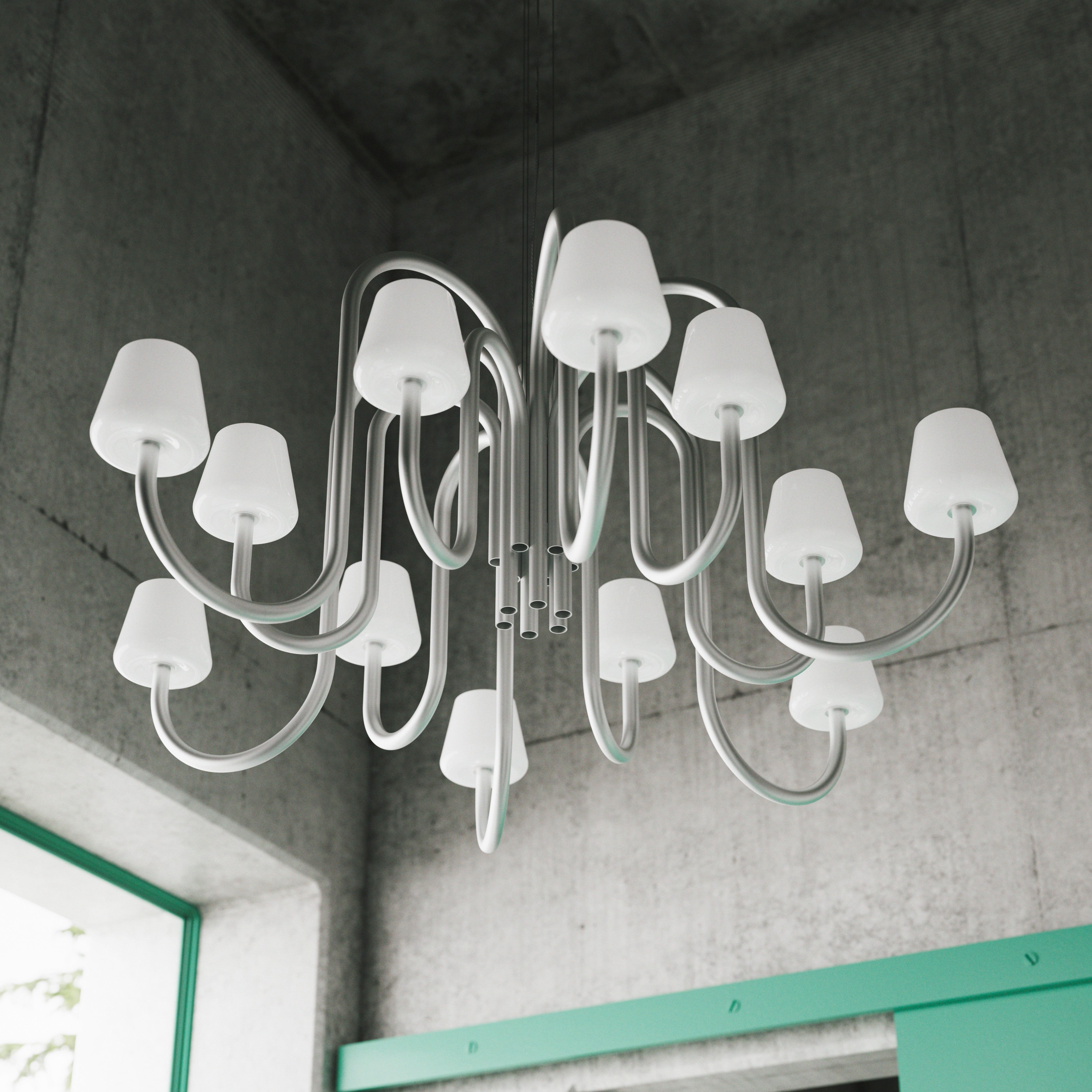 Arco Chandelier Glass - Letslighting
