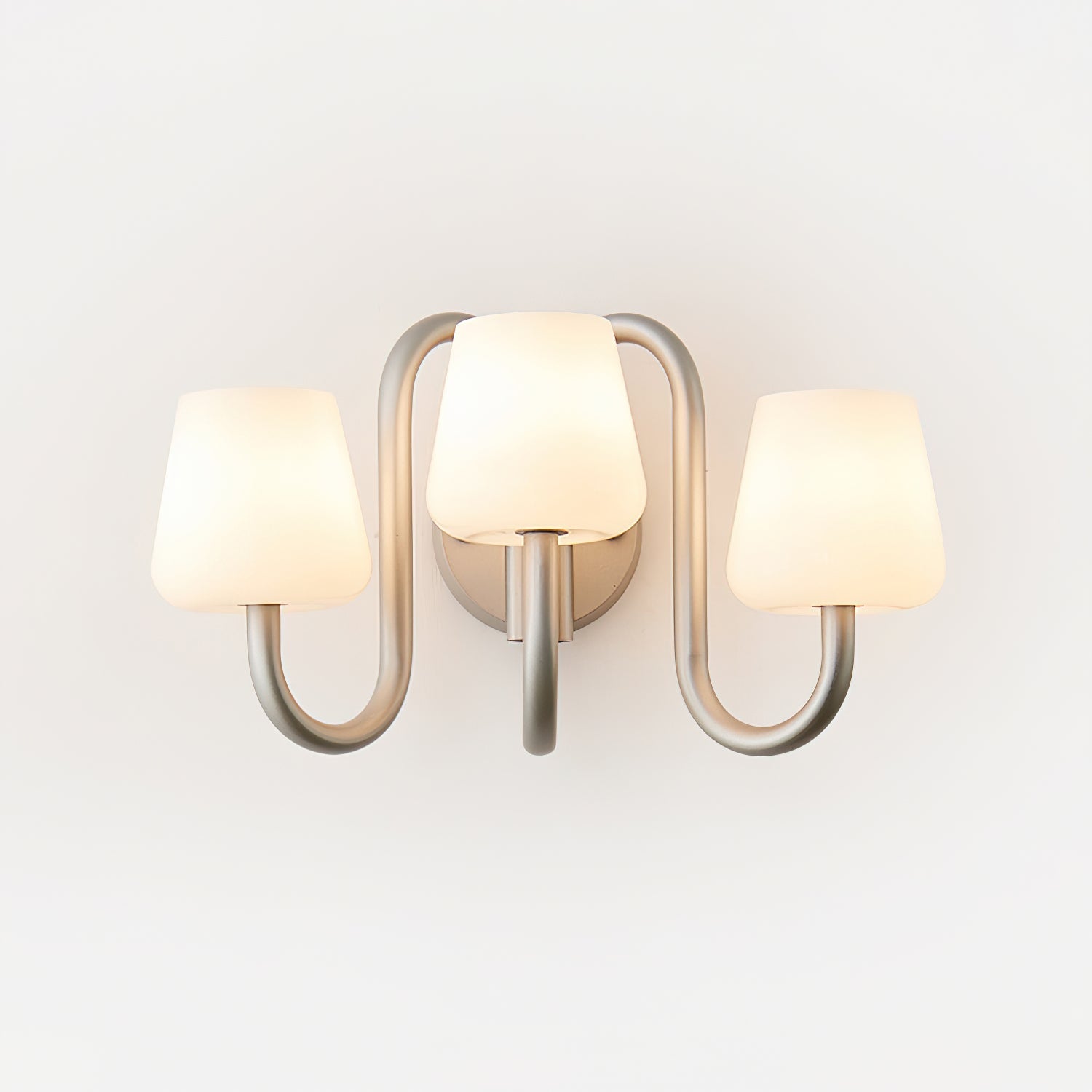 Trilo Wall Lamp Sculptural Satin Curves - Letslighting