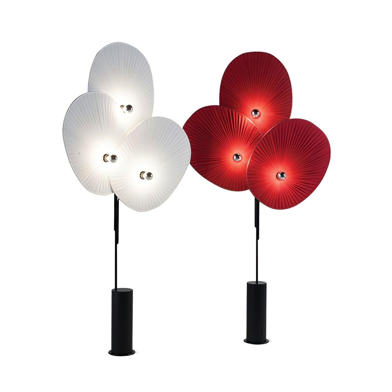 Scarlet Petal Fabric Floor Lamp - Letslighting